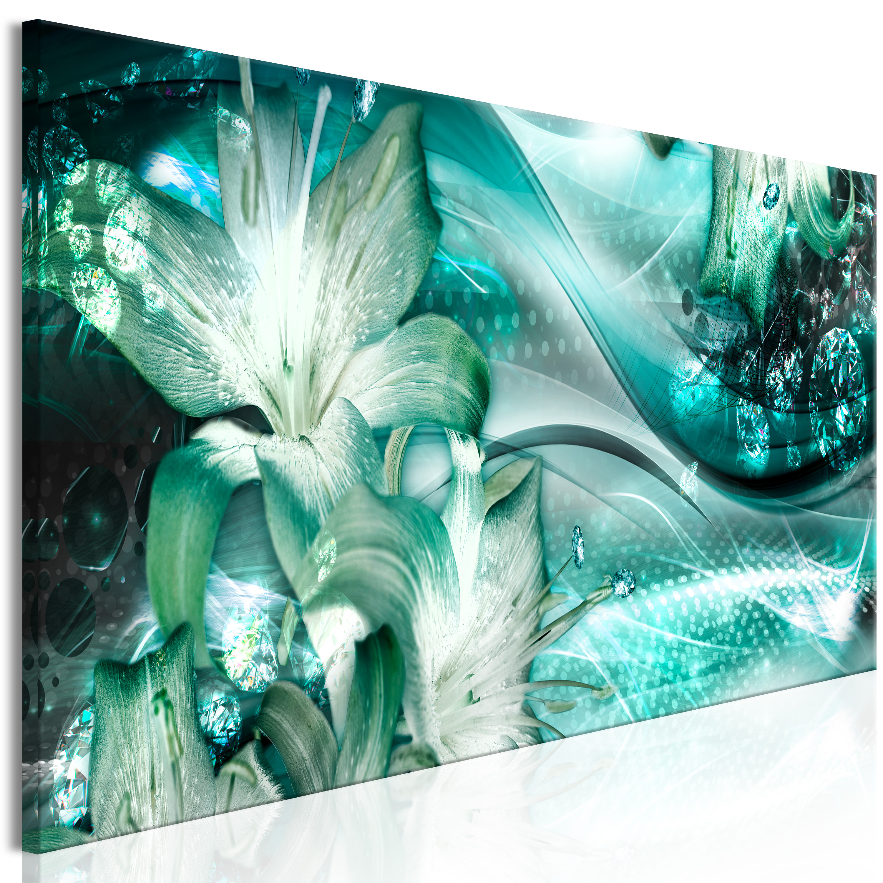 Canvas Print - Emerald Dream (1 Part) Narrow - 120x40