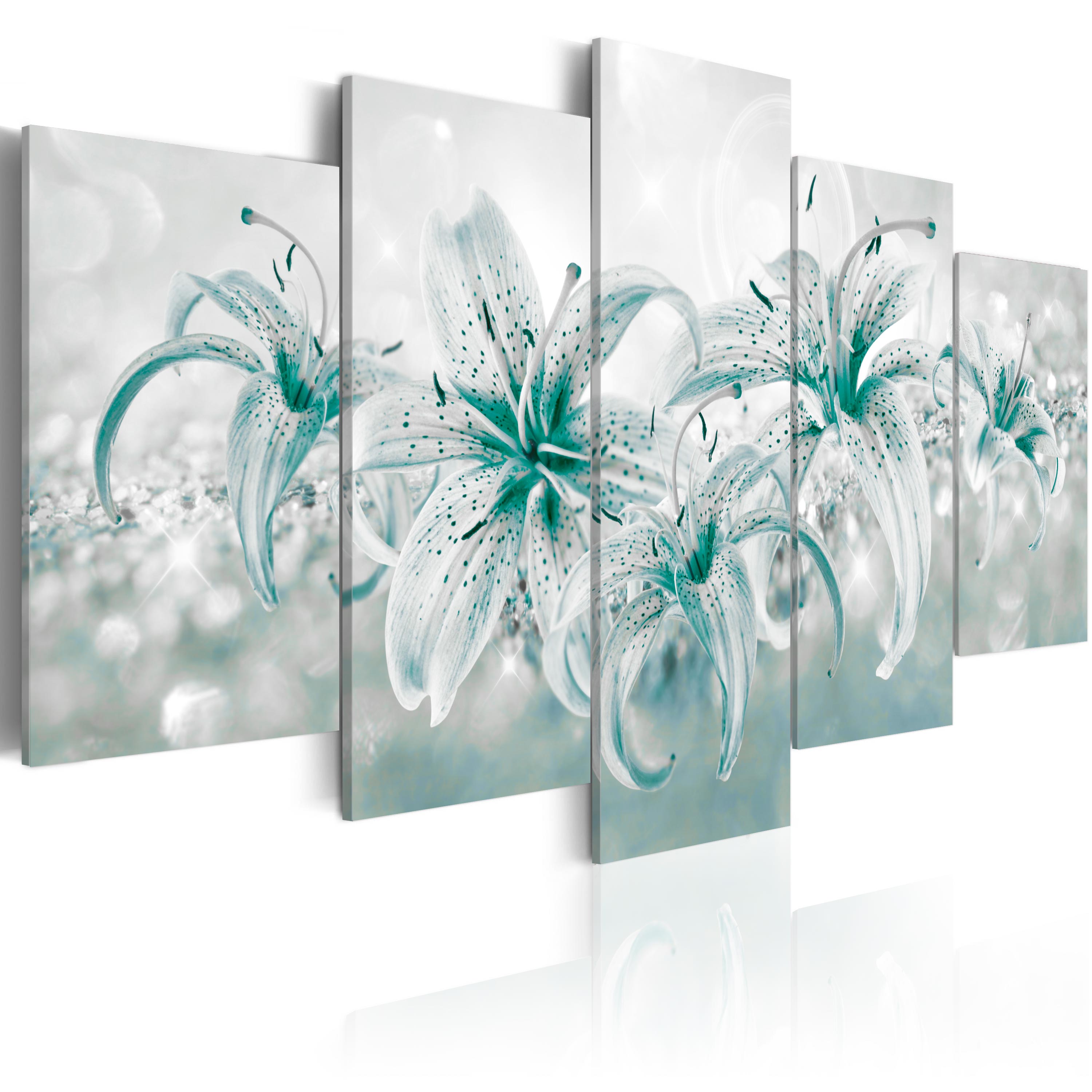 Canvas Print - Sapphire Lilies - 200x100