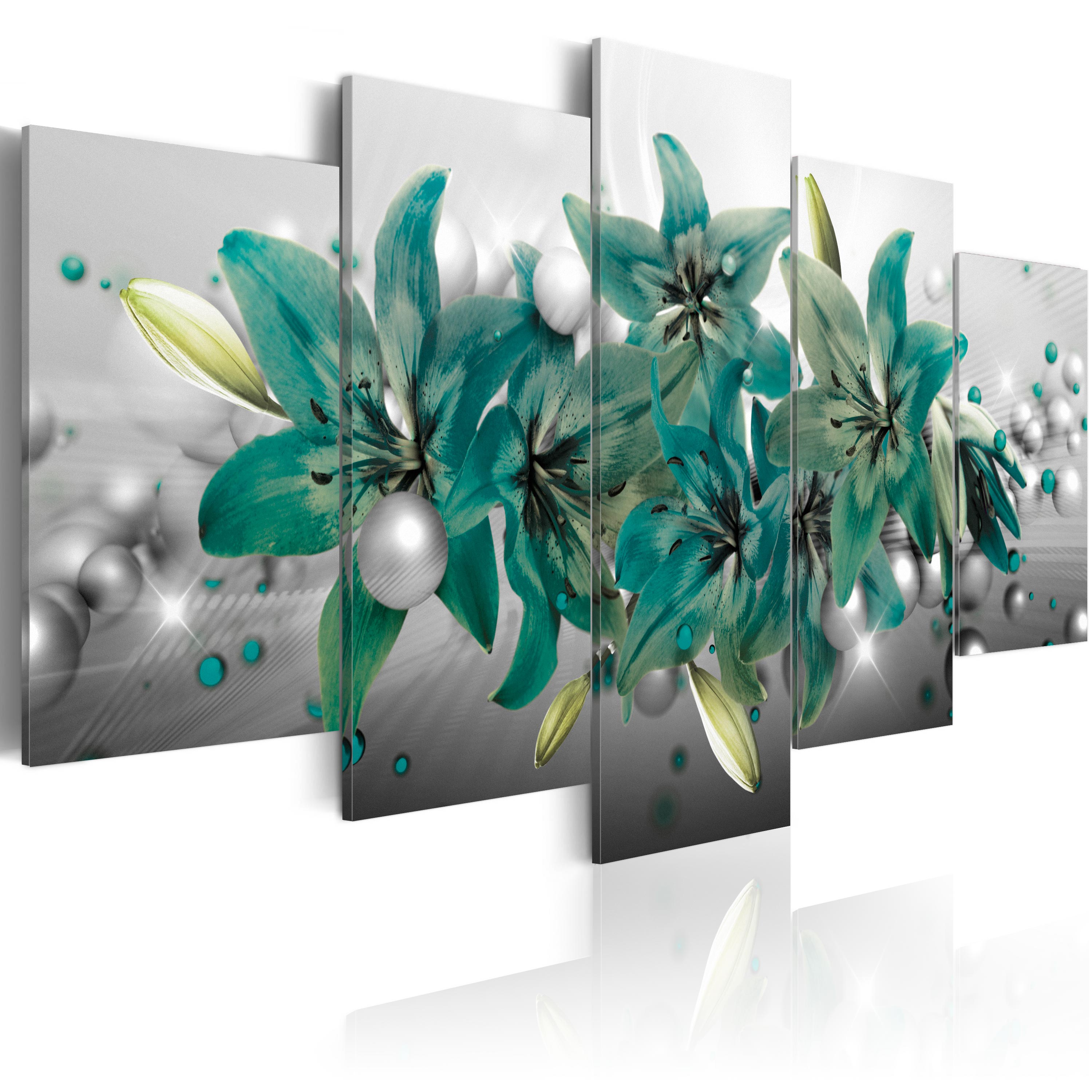 Canvas Print - Turquoise Bouquet - 100x50