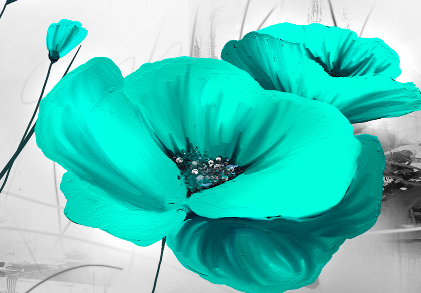 Poppy flowers canvas print framed wall art picture photo image ba0511 Poppy flowers canvas print framed wall art picture photo image ba0511