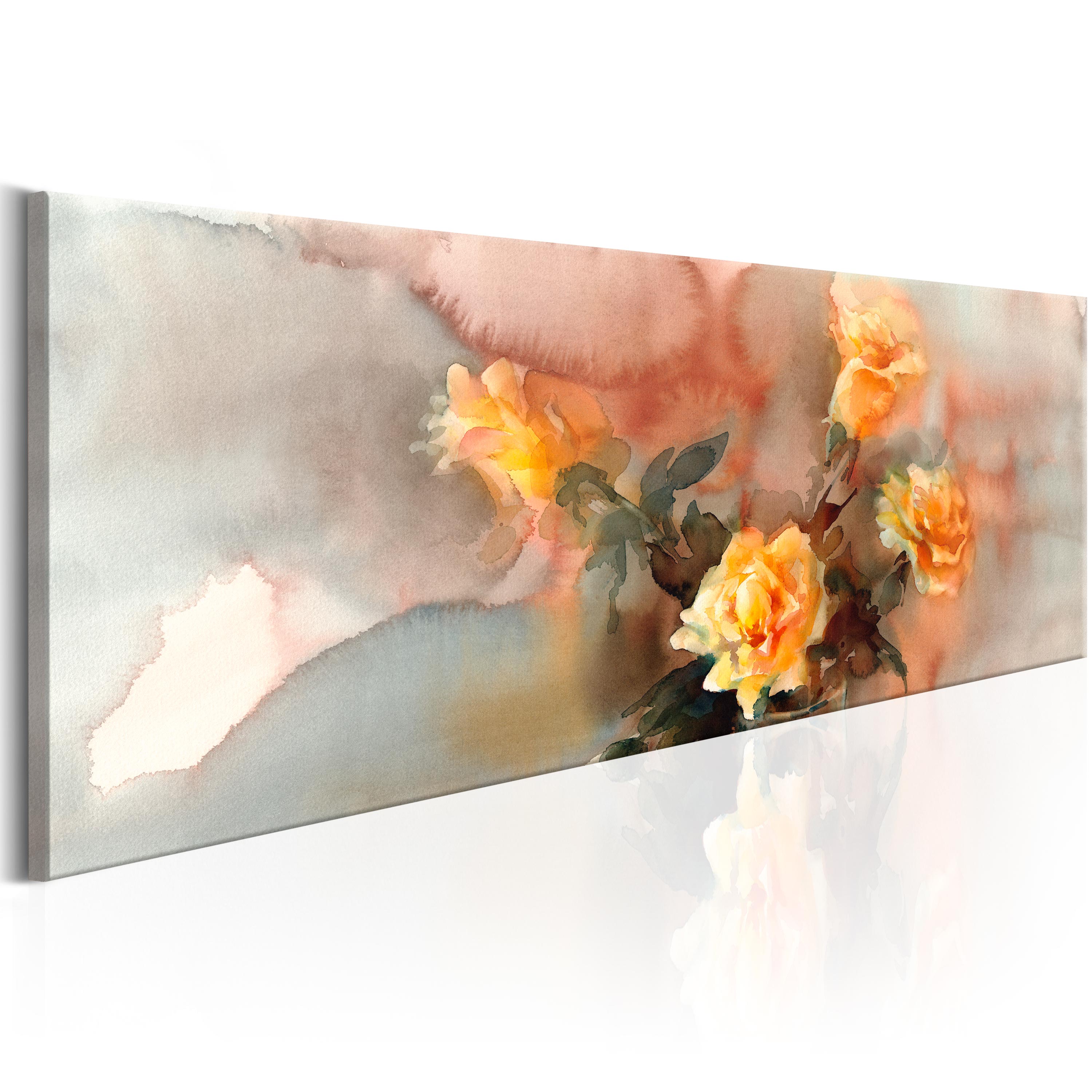 Canvas Print - Bouquet of Yellow Roses - 135x45