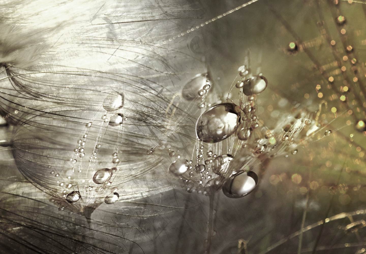 DANDELION ABSTRACT Canvas Print Framed Wall Art Picture Photo Image bA