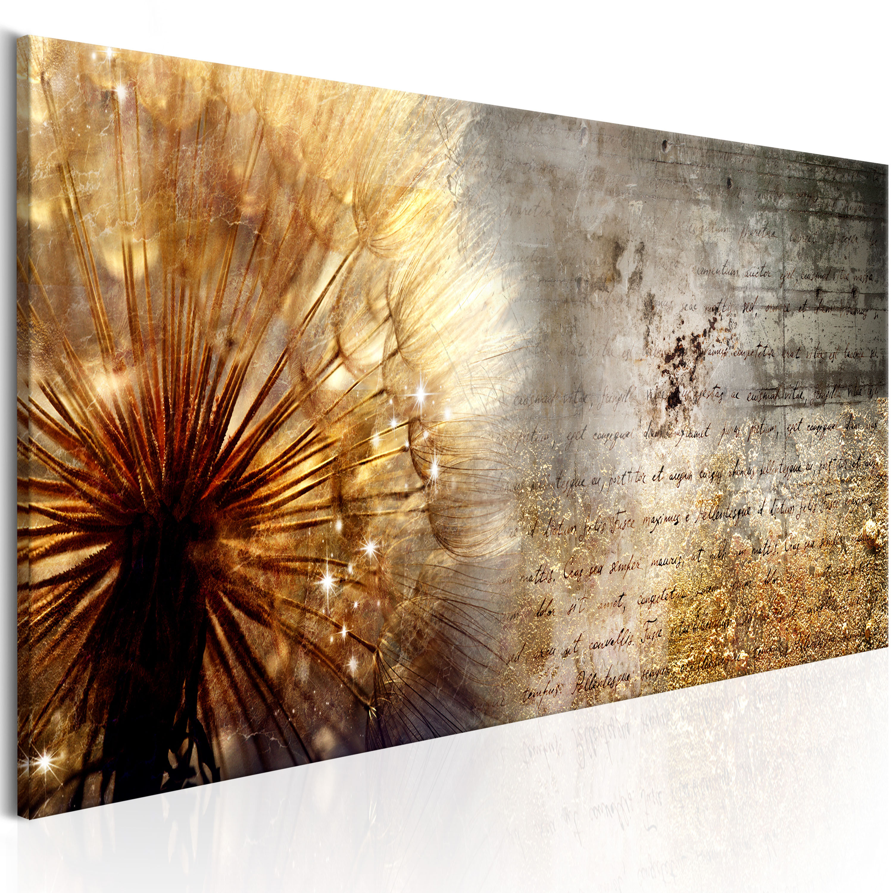 Canvas Print - Golden Dandelion - 120x40