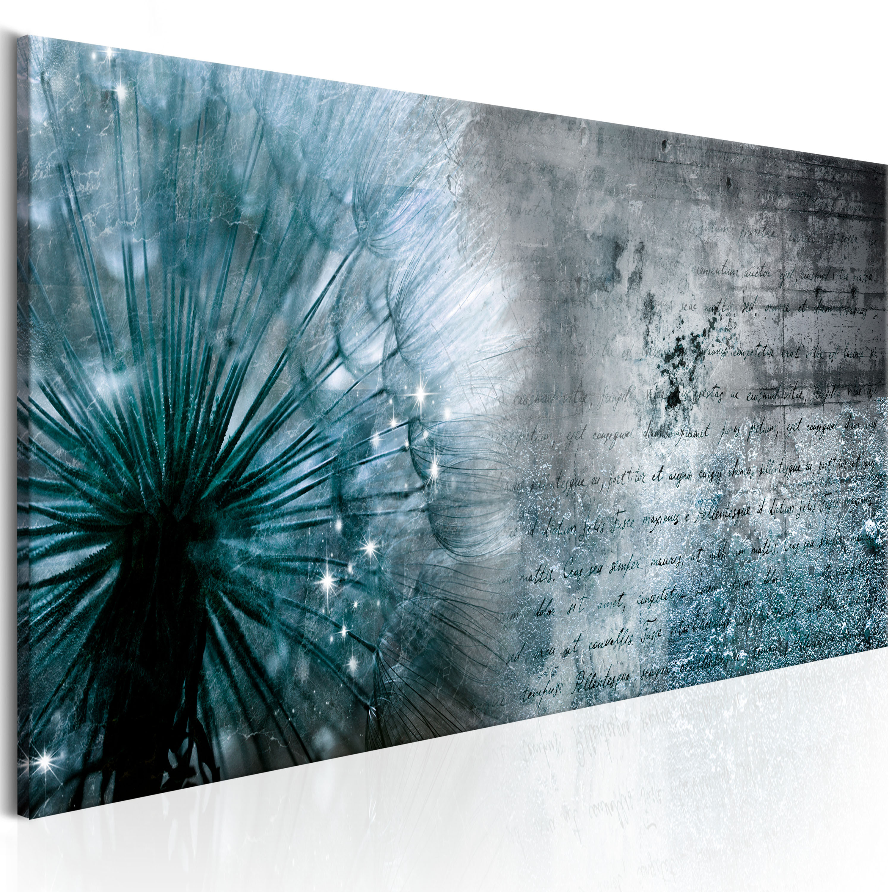Canvas Print - Blue Dandelion - 150x50