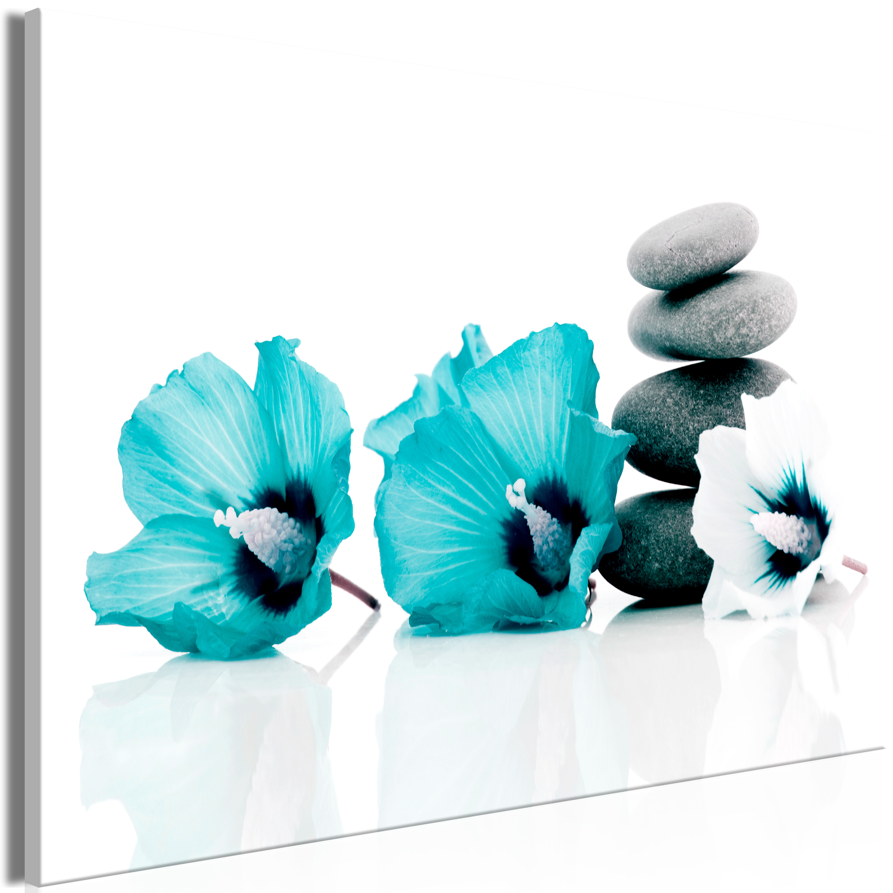 Canvas Print - Calm Mallow (1 Part) Wide Turquoise - 120x80