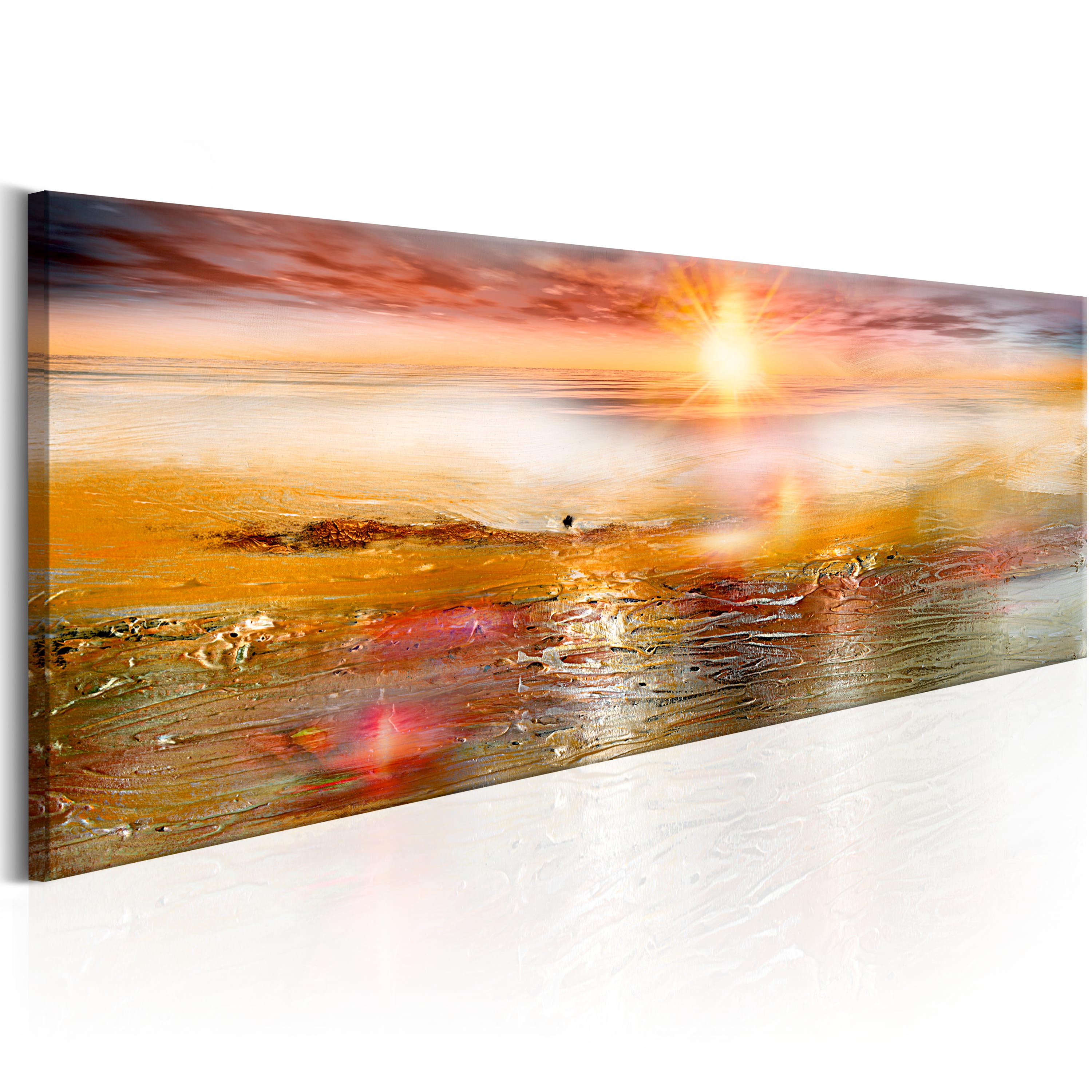 Canvas Print - Orange Sea - 120x40