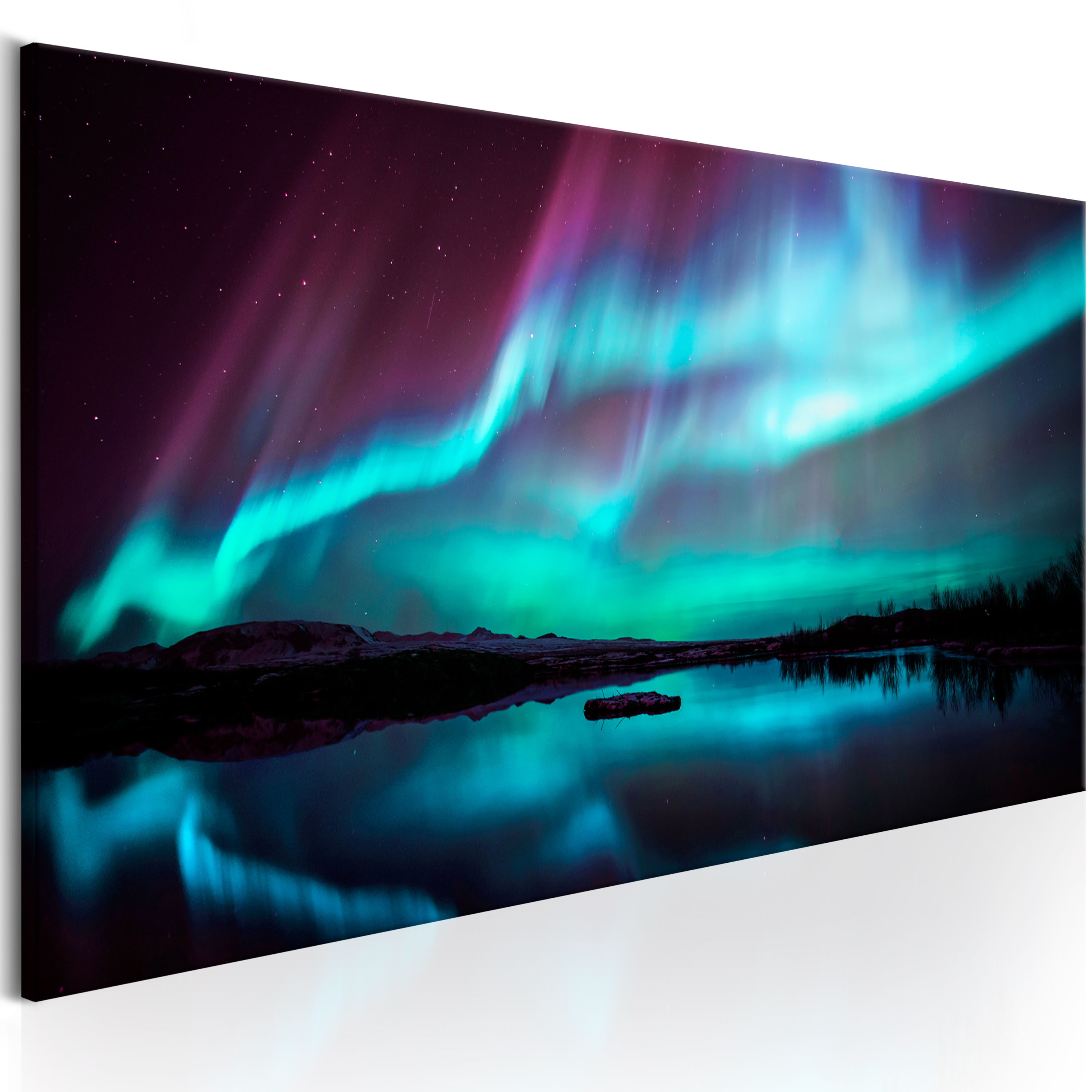POLARLICHT NORDLICHT Wandbilder xxl Bilder Vlies Leinwand c-B-0289-b-b