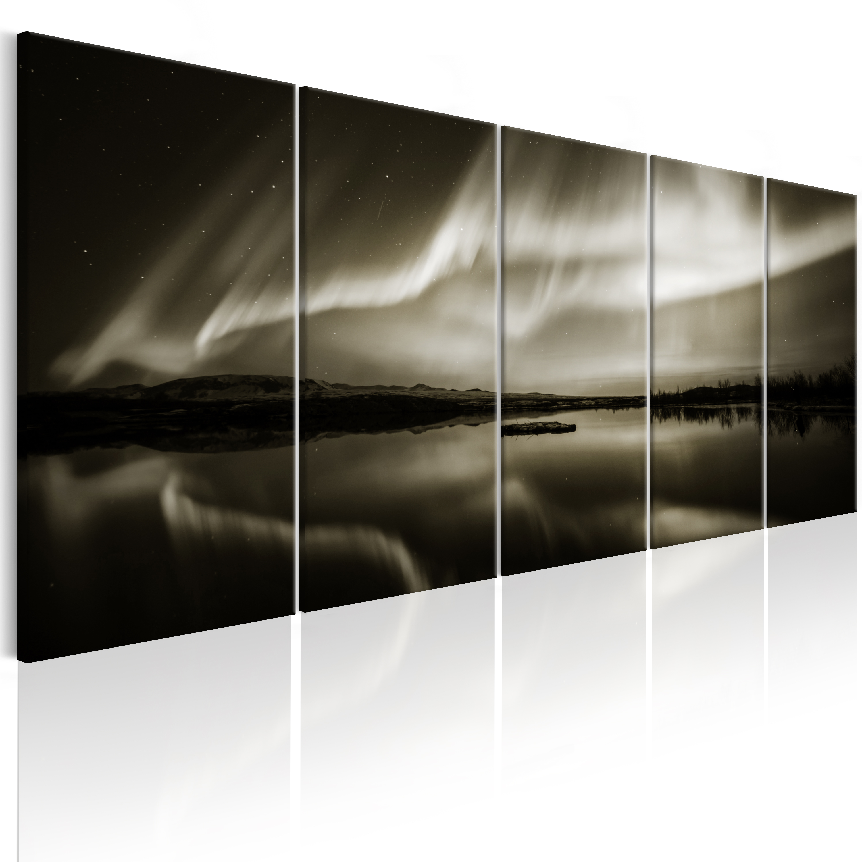Canvas Print - Lake in Sepia I - 200x80