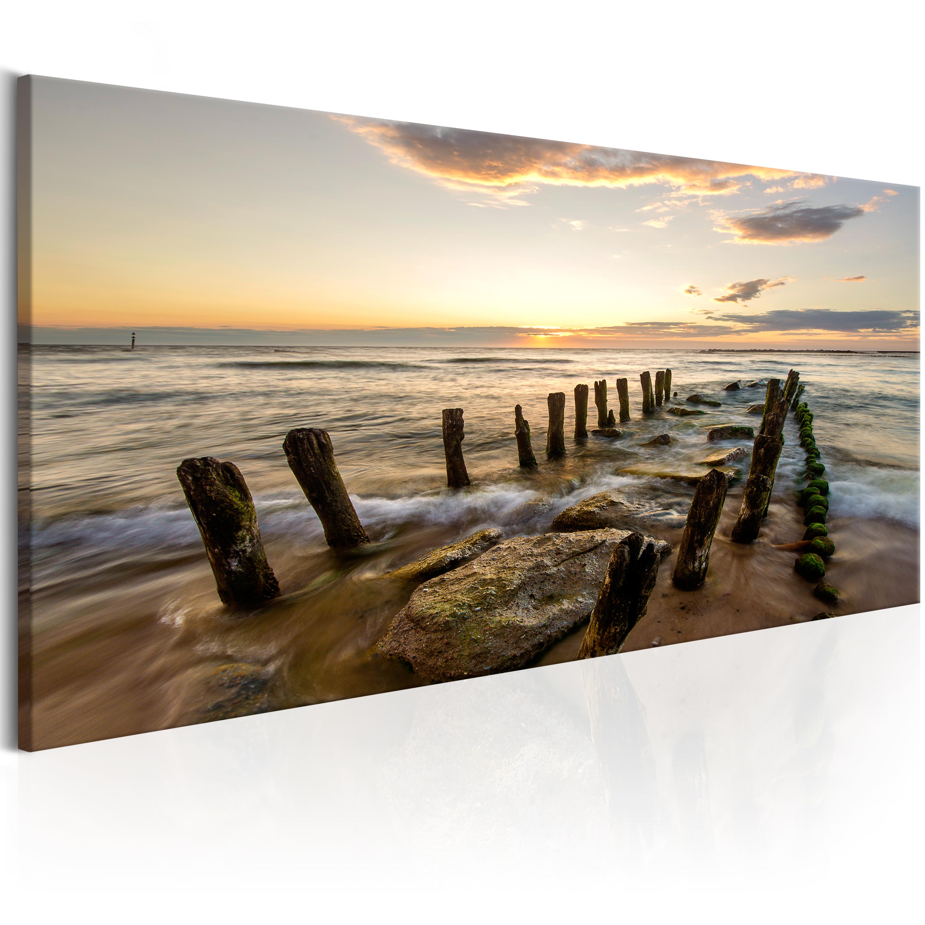 Spiaggia Mare Quadro su Tela TNT Stampe Immagini Murale Decorazione c-B-0133-b-a