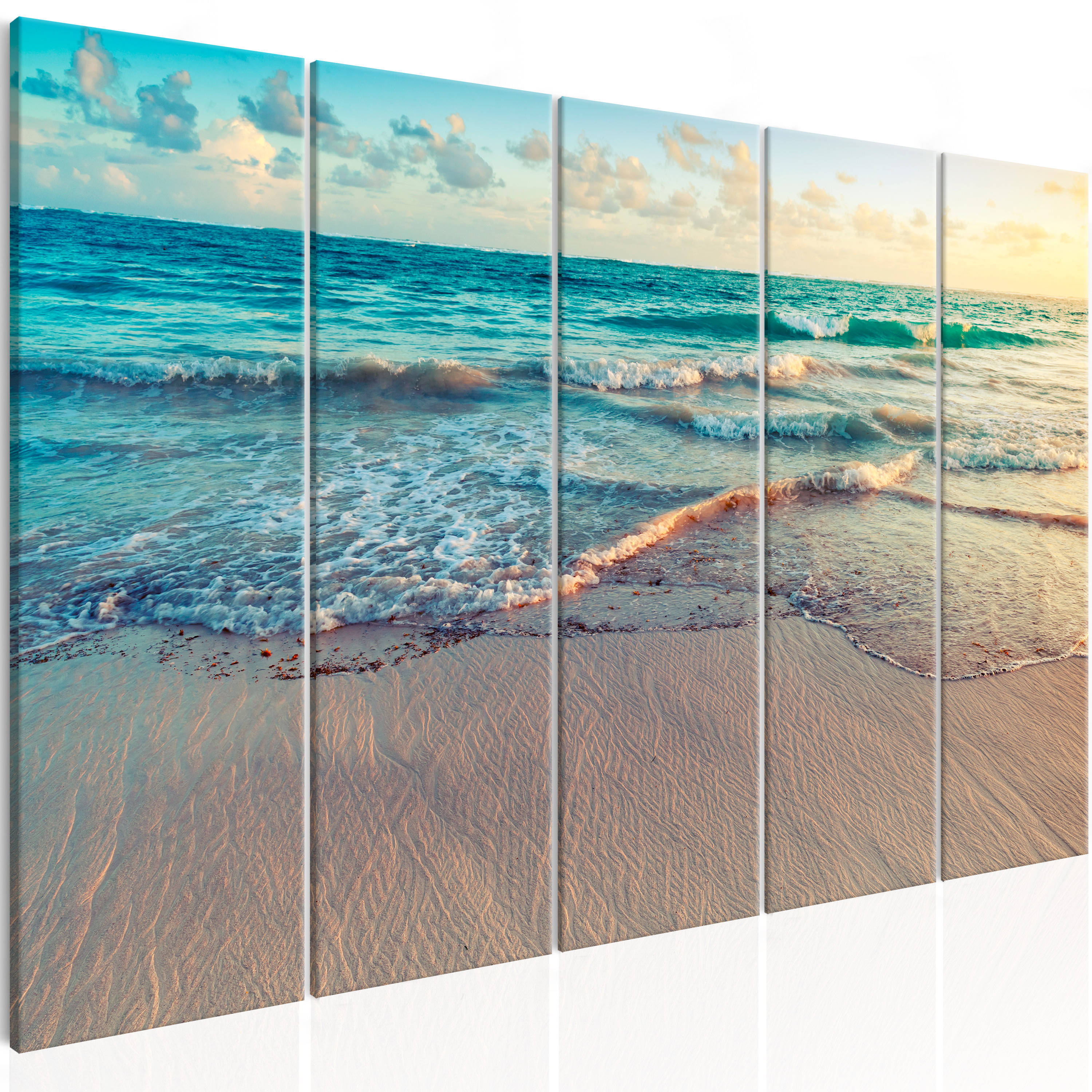 Canvas Print - Beach in Punta Cana (5 Parts) Narrow - 200x80