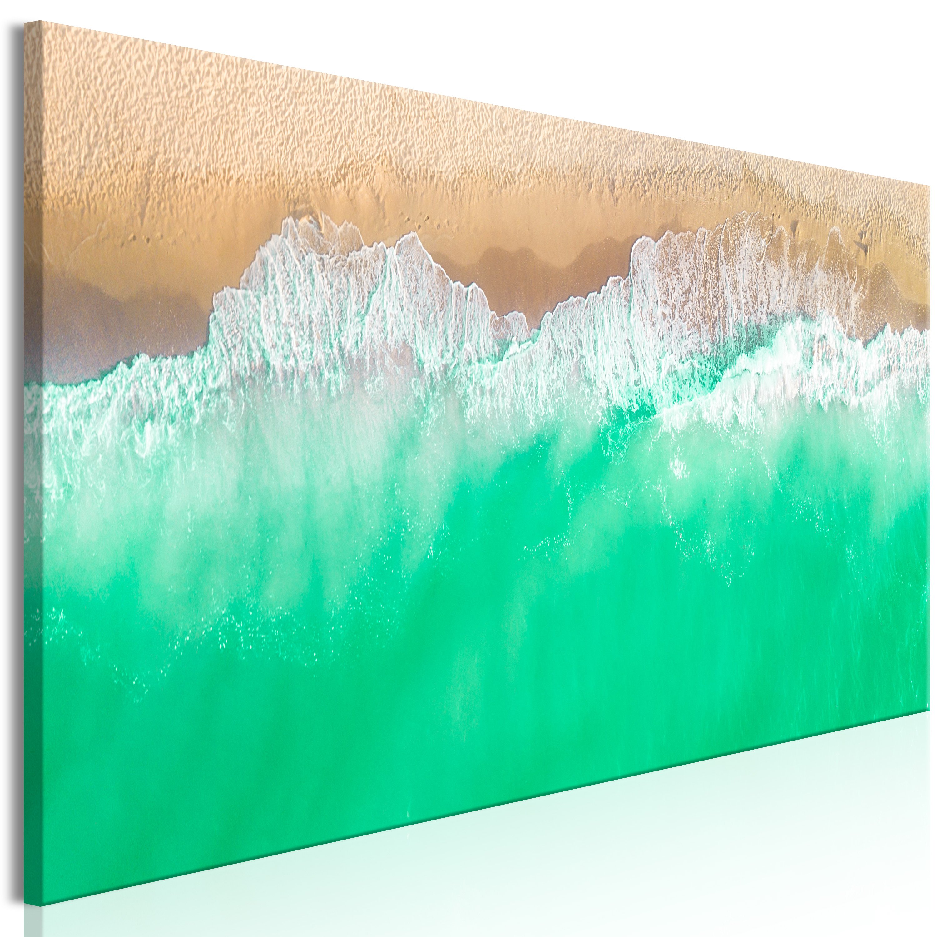 Canvas Print - Coast (1 Part) Narrow Green - 120x40