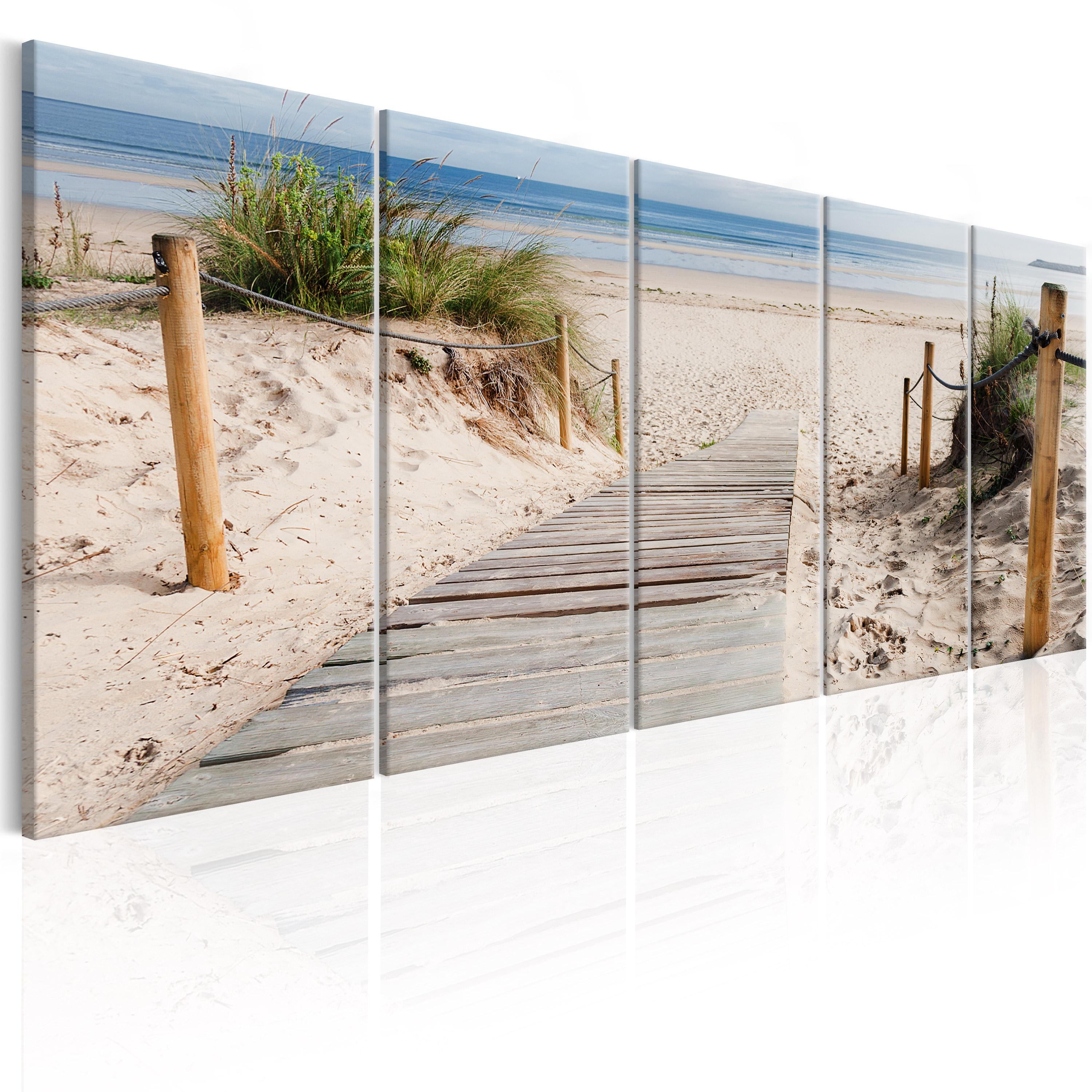 Canvas Print - Beach After Rain - 225x90