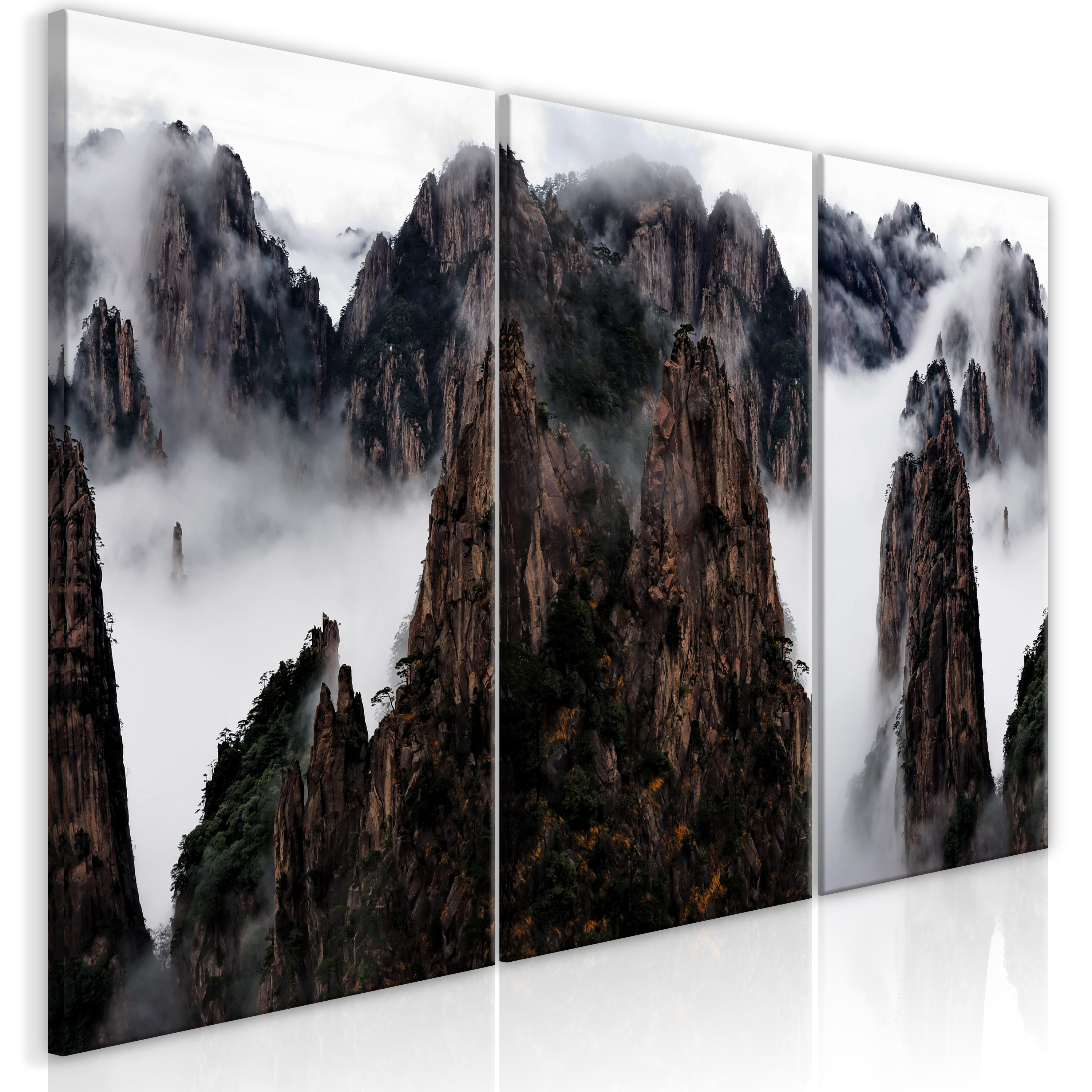 Canvas Print - Faces of Earth (3 Parts) - 120x60