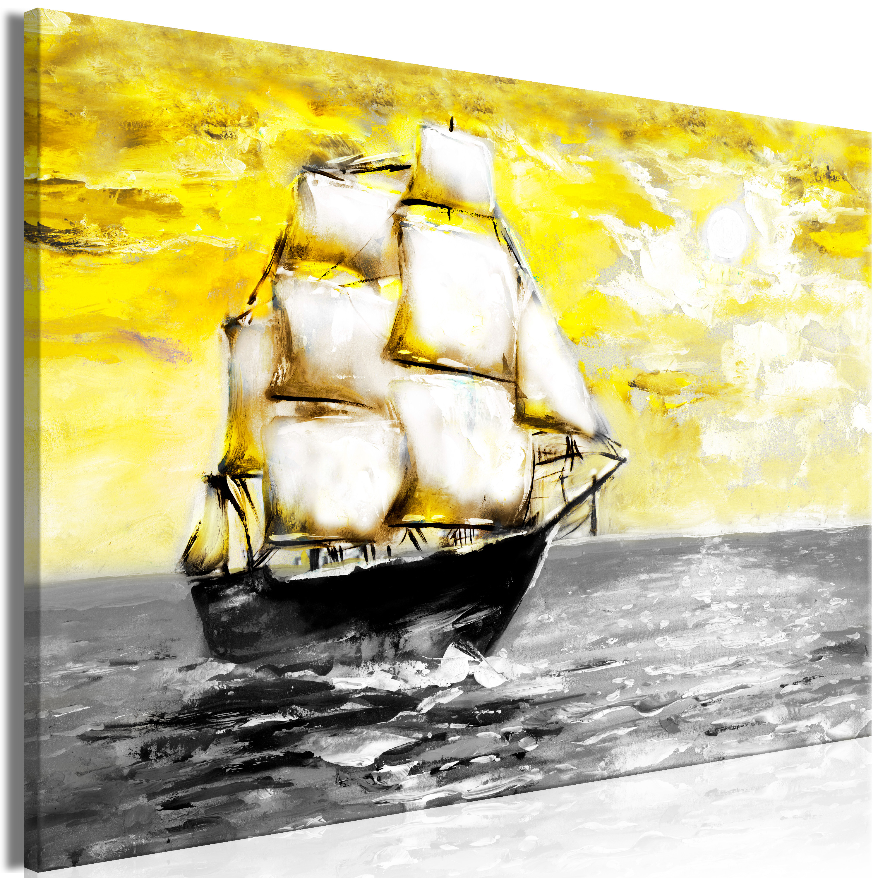 Canvas Print - Spring Cruise (1 Part) Wide Yellow - 90x60