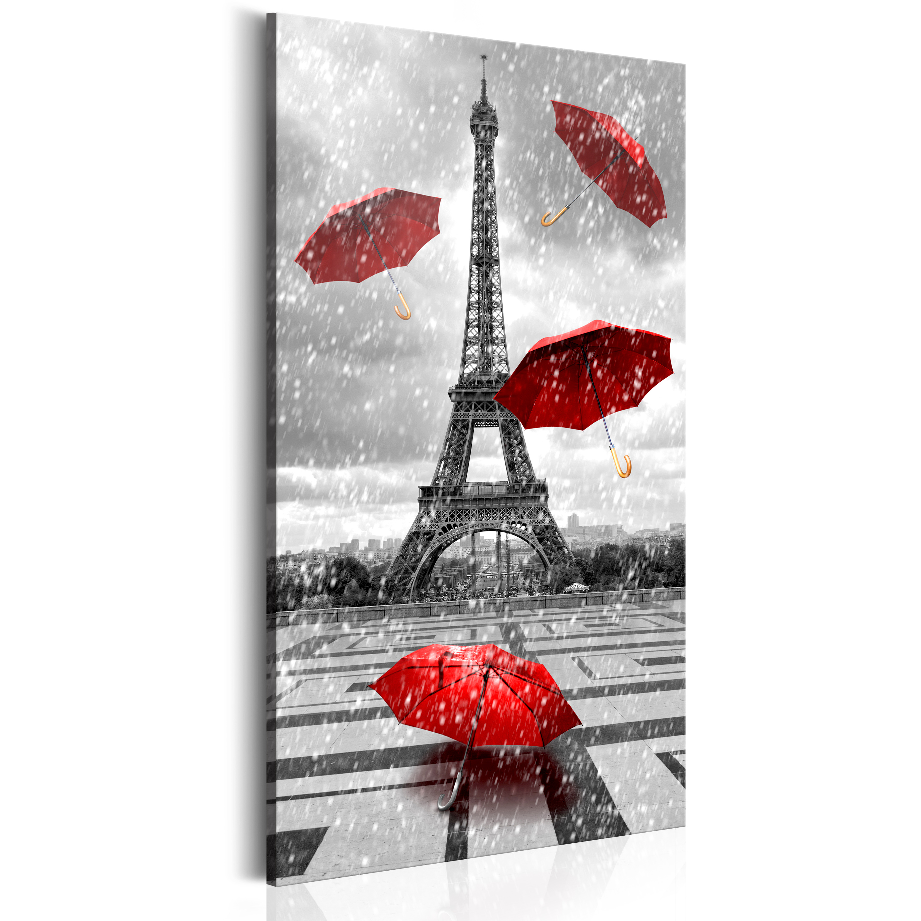 Obraz - Paris: Red Umbrellas
