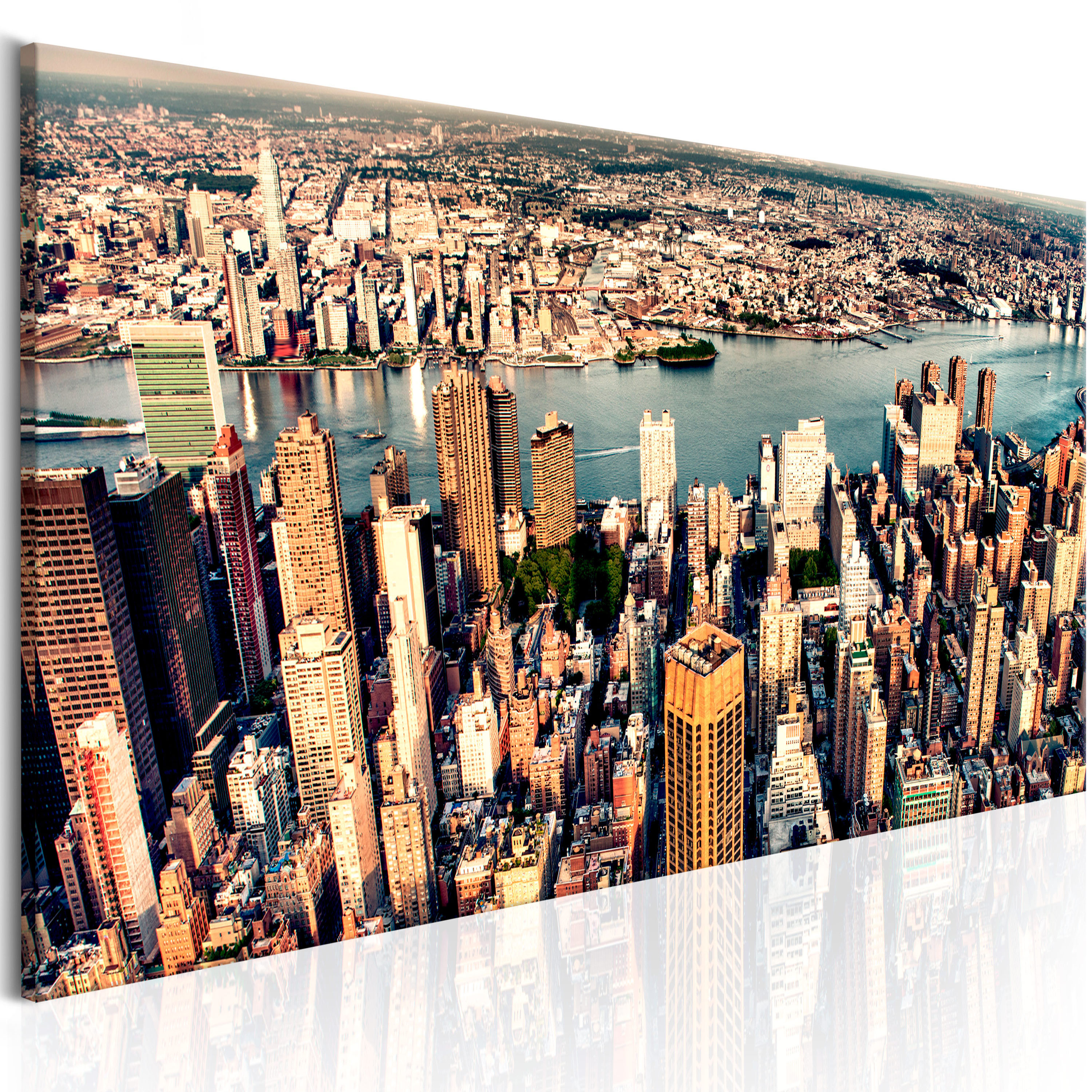 NEW YORK SKYLINE STADT NYC PANORAMA Wandbilder xxl Bilder Vlies Leinwand 9020119 