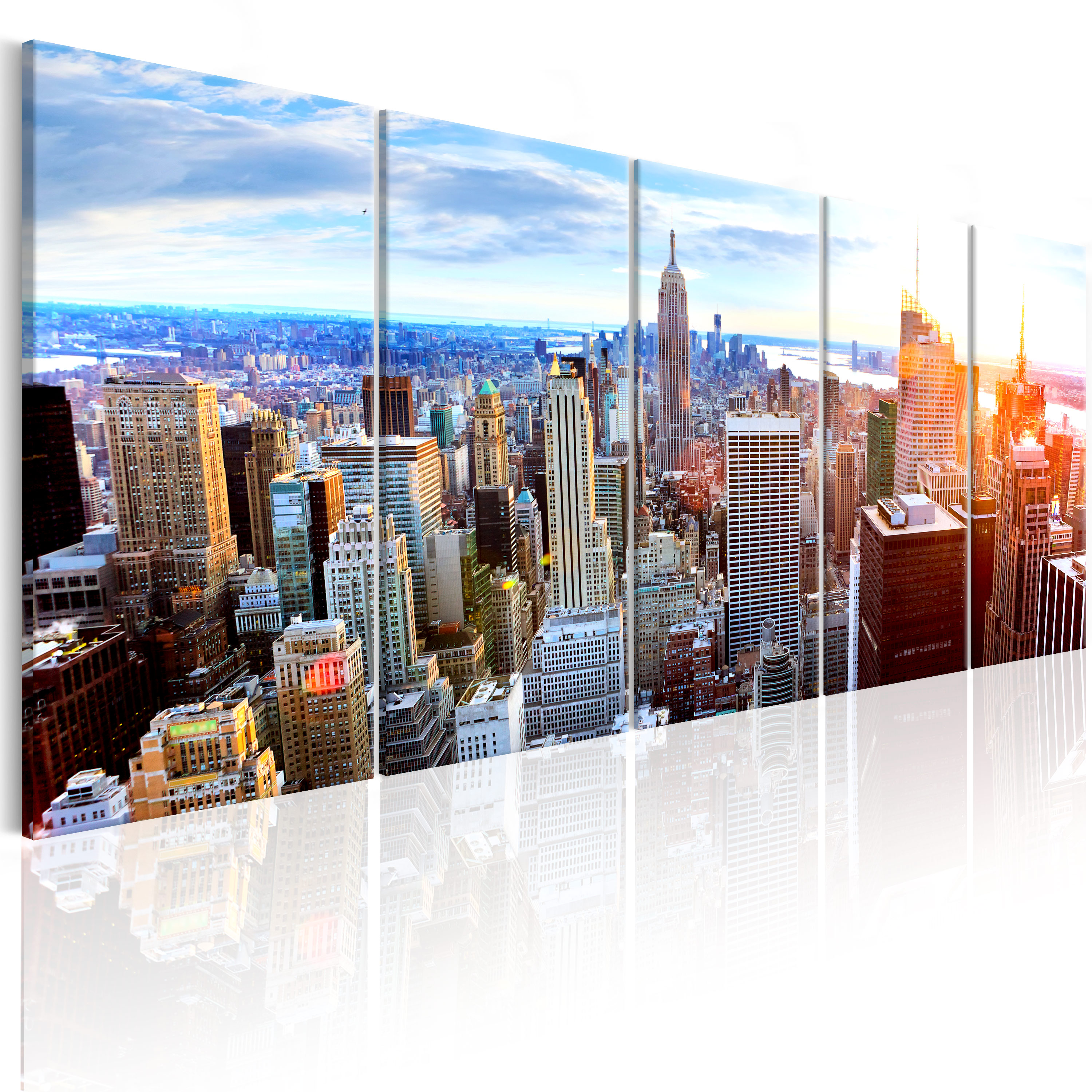 NEW YORK SKYLINE STADT Wandbilder xxl Bilder Vlies Leinwand d-B-0188-b-n - Bild 2 von 13