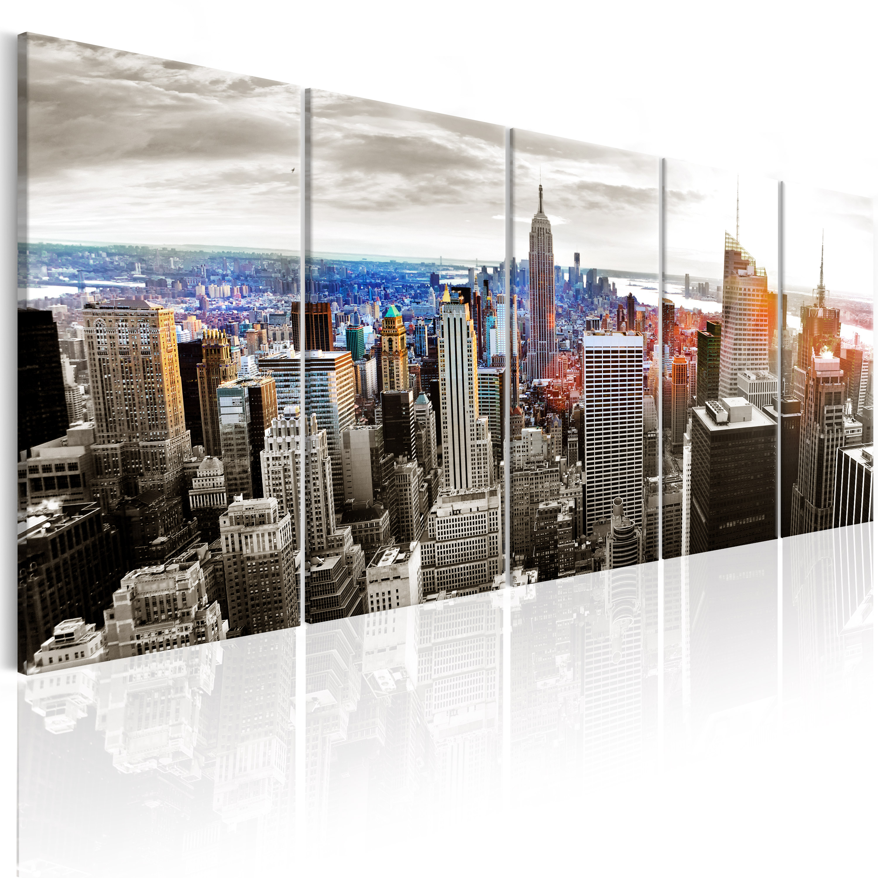 NEW YORK SKYLINE STADT Wandbilder xxl Bilder Vlies Leinwand d-B-0188-b-n - Bild 6 von 13