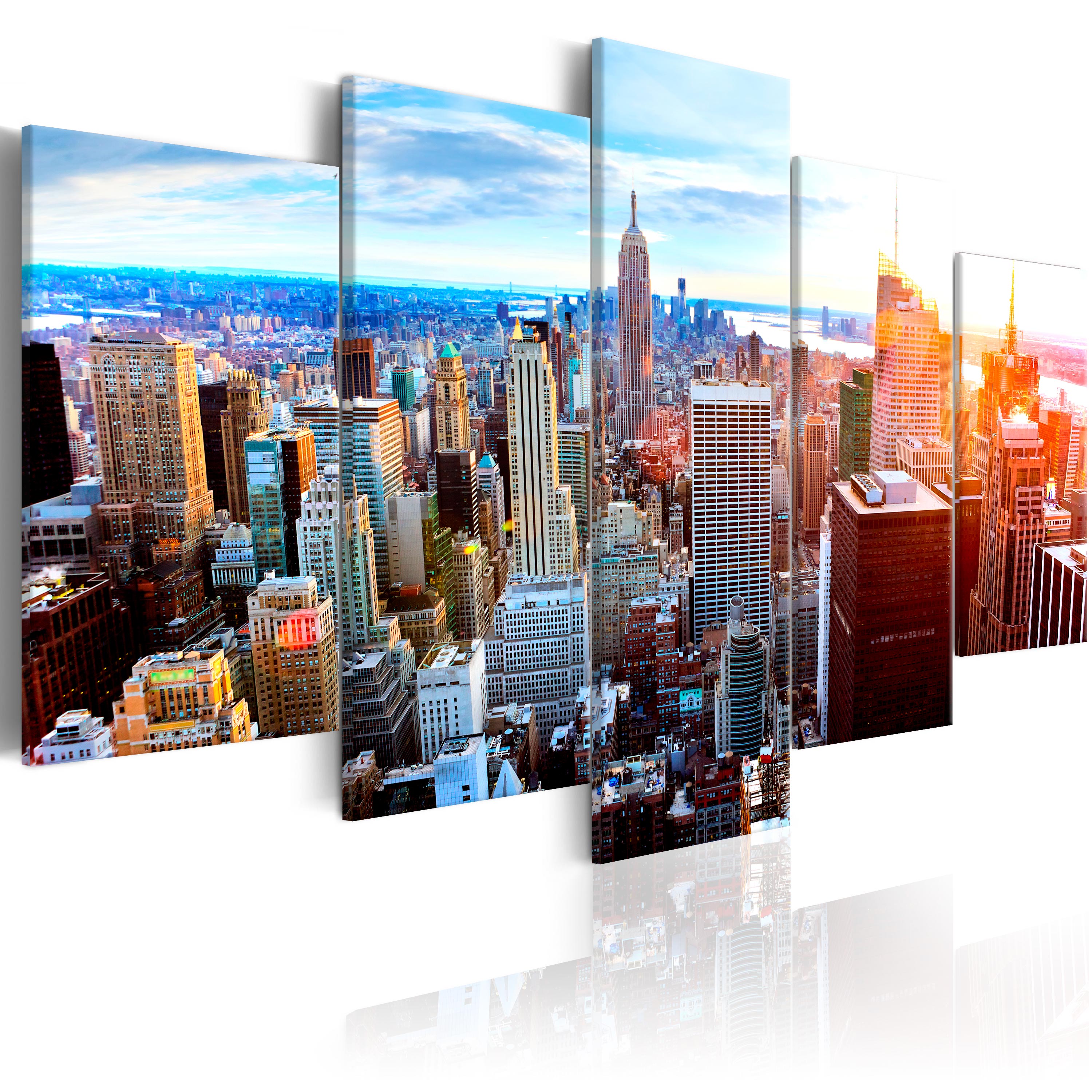 Marken Bild Leinwand auf Rahmen New York 4x20cm XXL 4 6901> Bilder 
