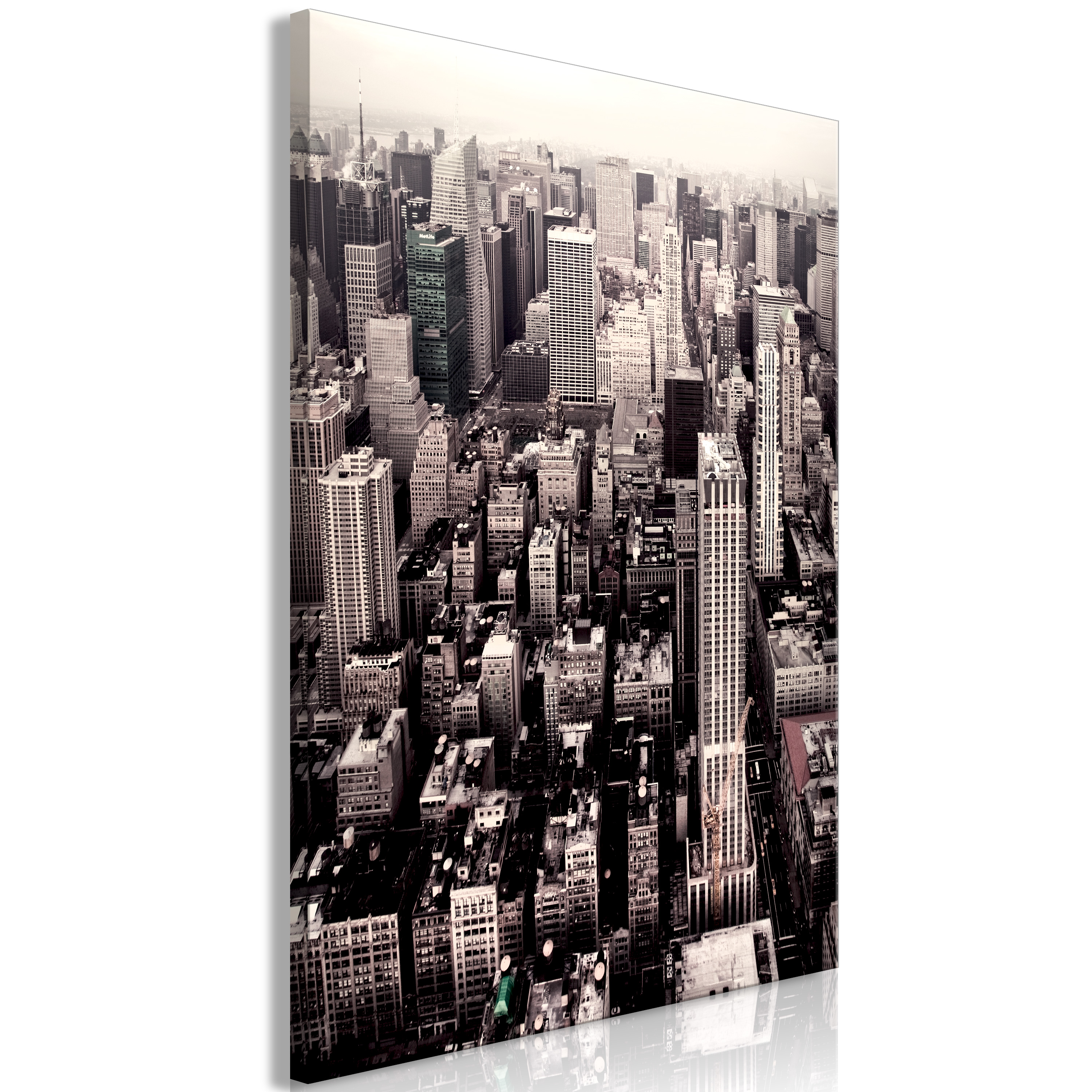 Canvas Print - Manhattan In Sepia (1 Part) Vertical - 60x90