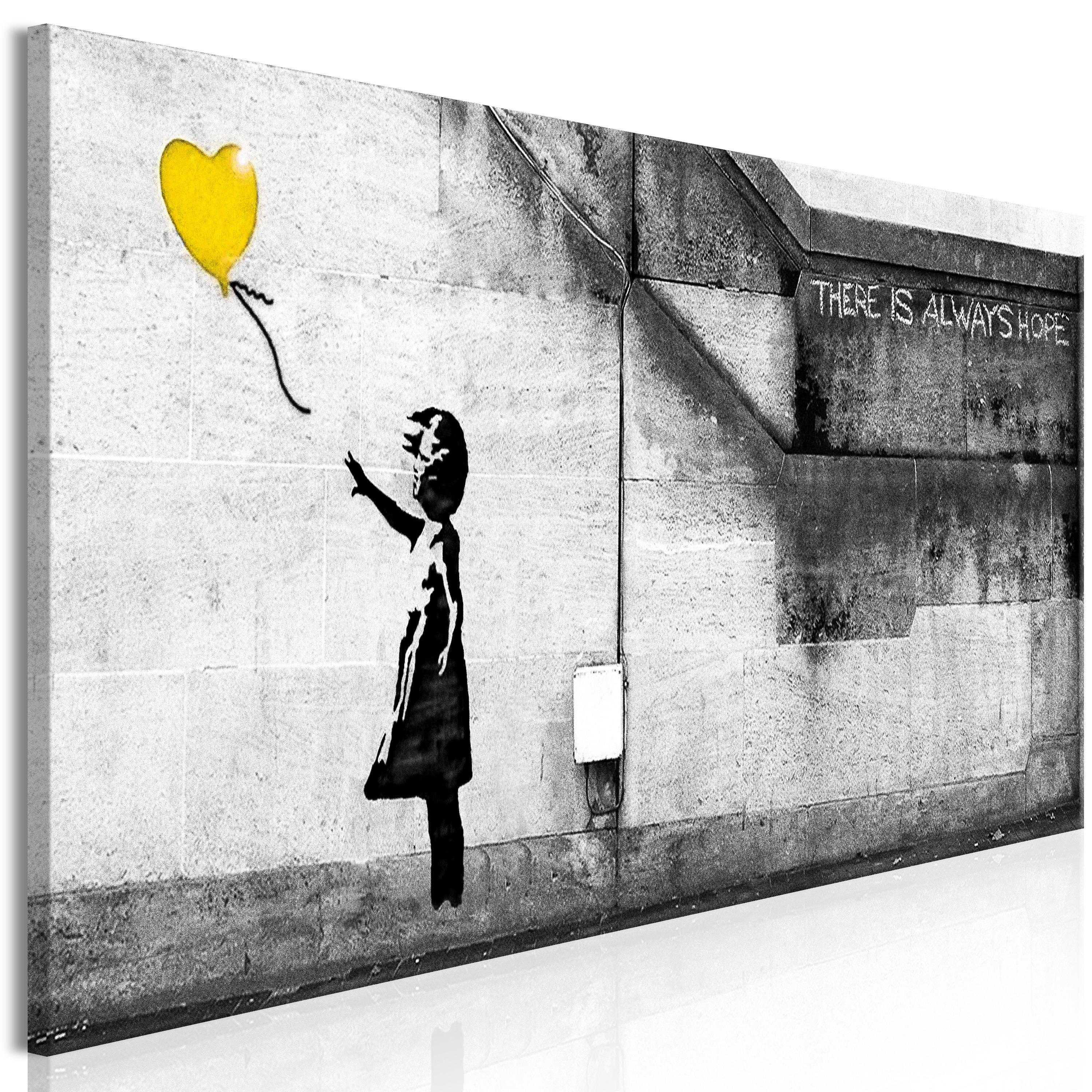 Canvas Print - There is Always Hope (1 Part) Narrow Yellow - 120x40