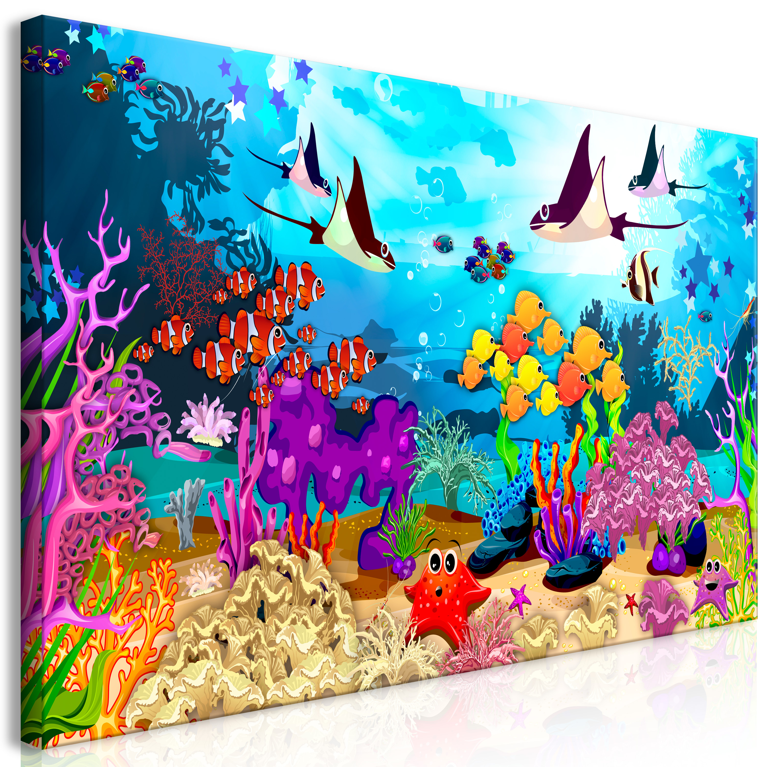 Canvas Print - Underwater Fun (1 Part) Wide - 70x35