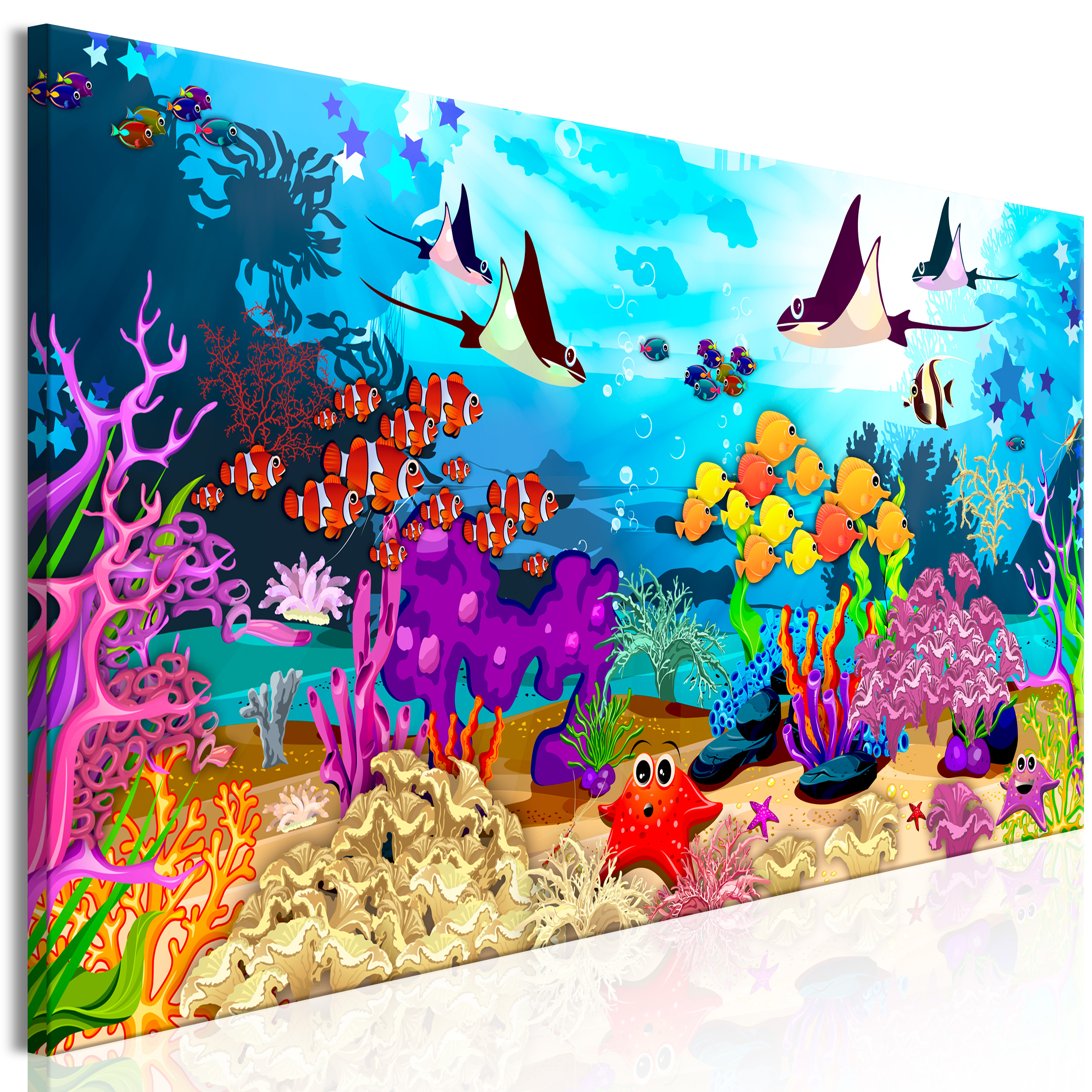 Canvas Print - Underwater Fun (1 Part) Narrow - 120x40