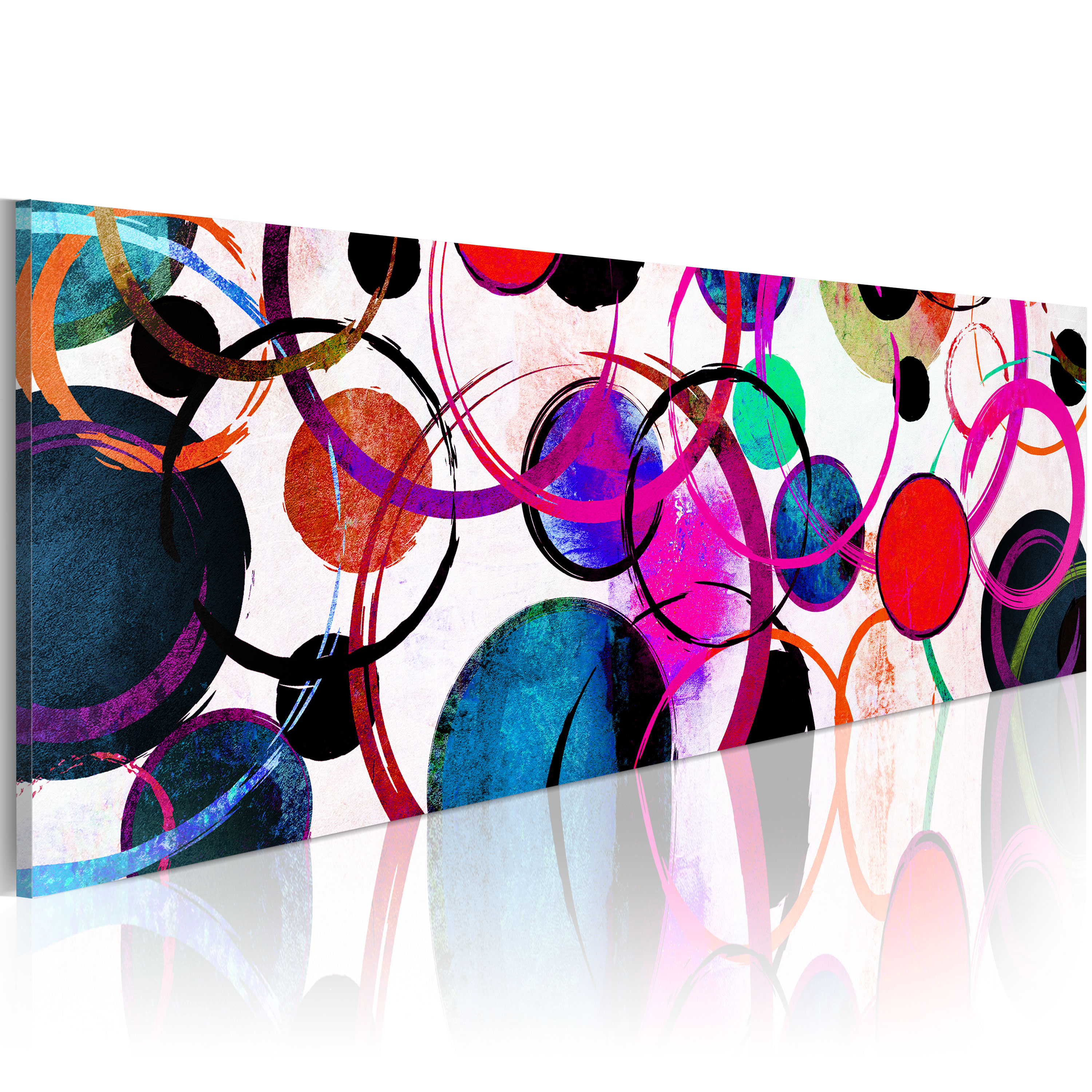 Canvas Print - Colourful Circle - 135x45