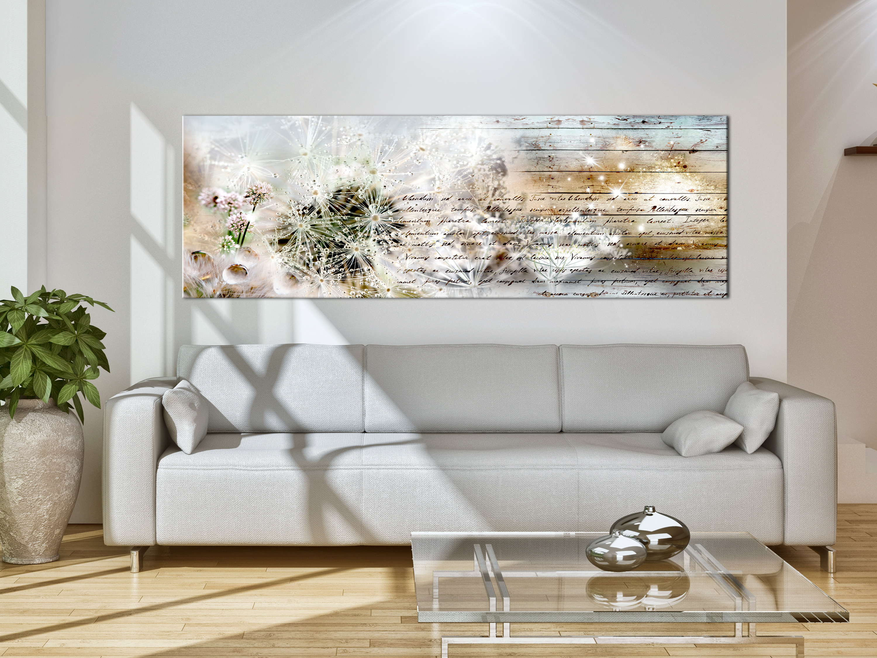 PUSTEBLUME NATUR  VINTAGE Wandbilder xxl  Bilder Vlies 