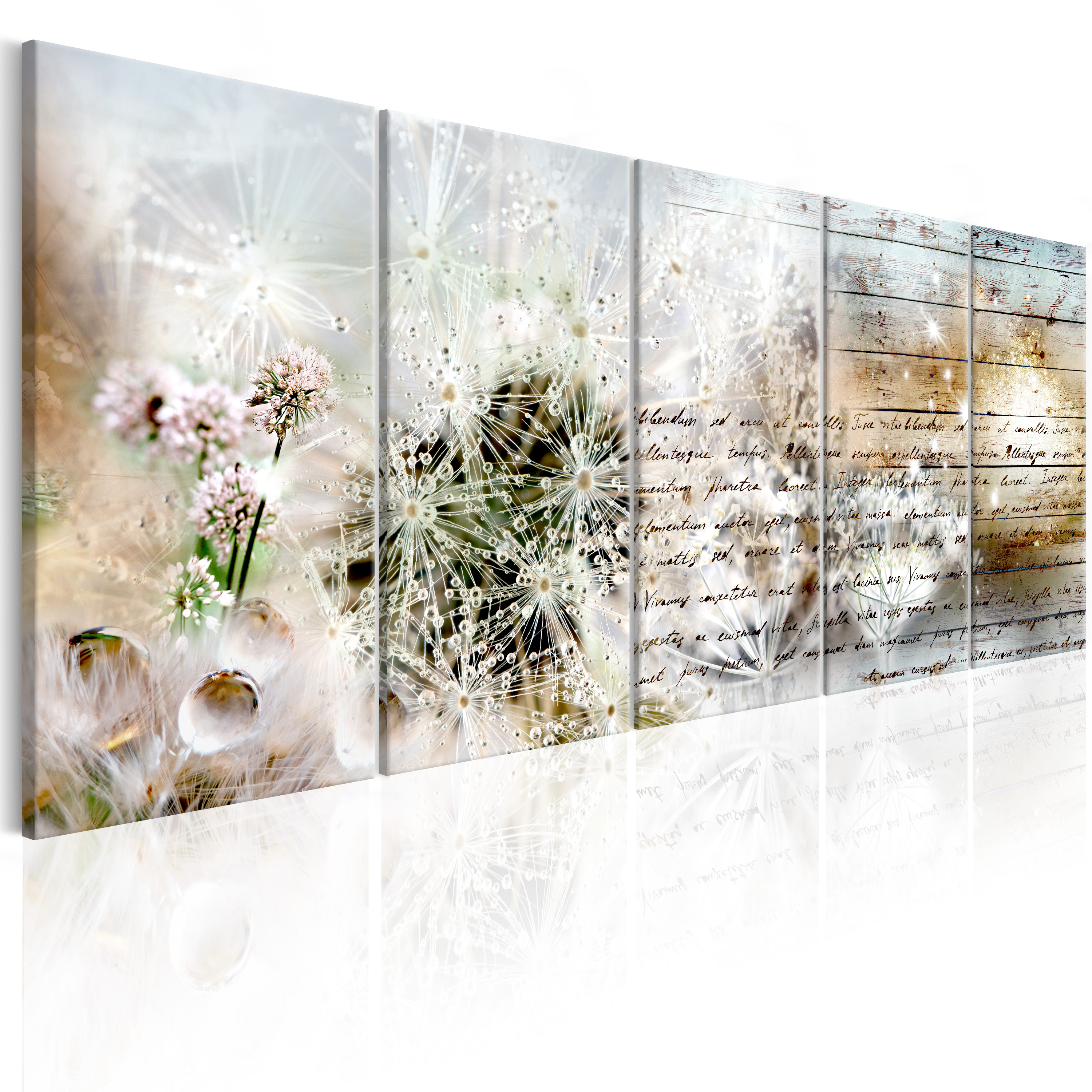 Canvas Print - Abstract Dandelions I - 200x80