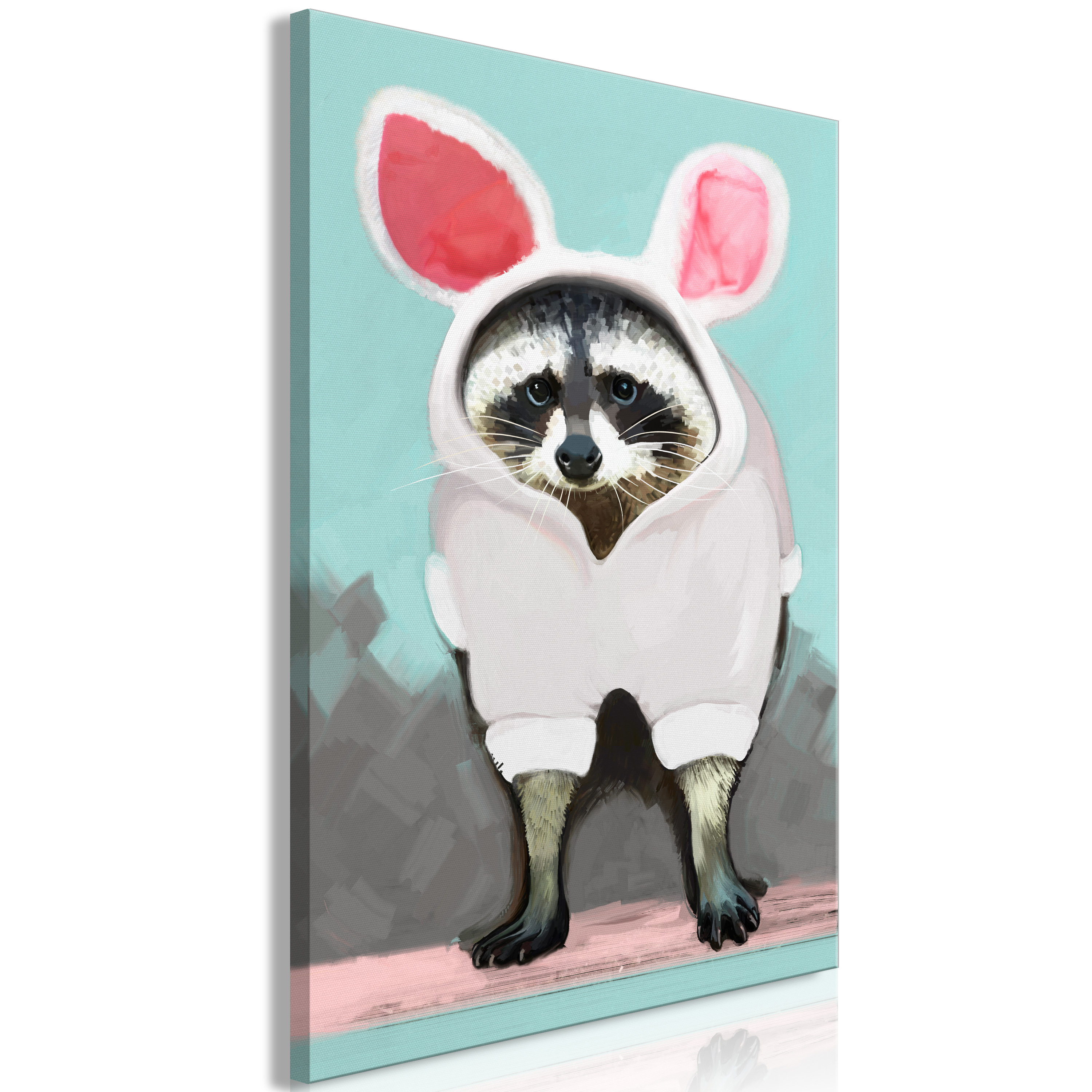 Canvas Print - Raccoon or Hare? (1 Part) Vertical - 80x120