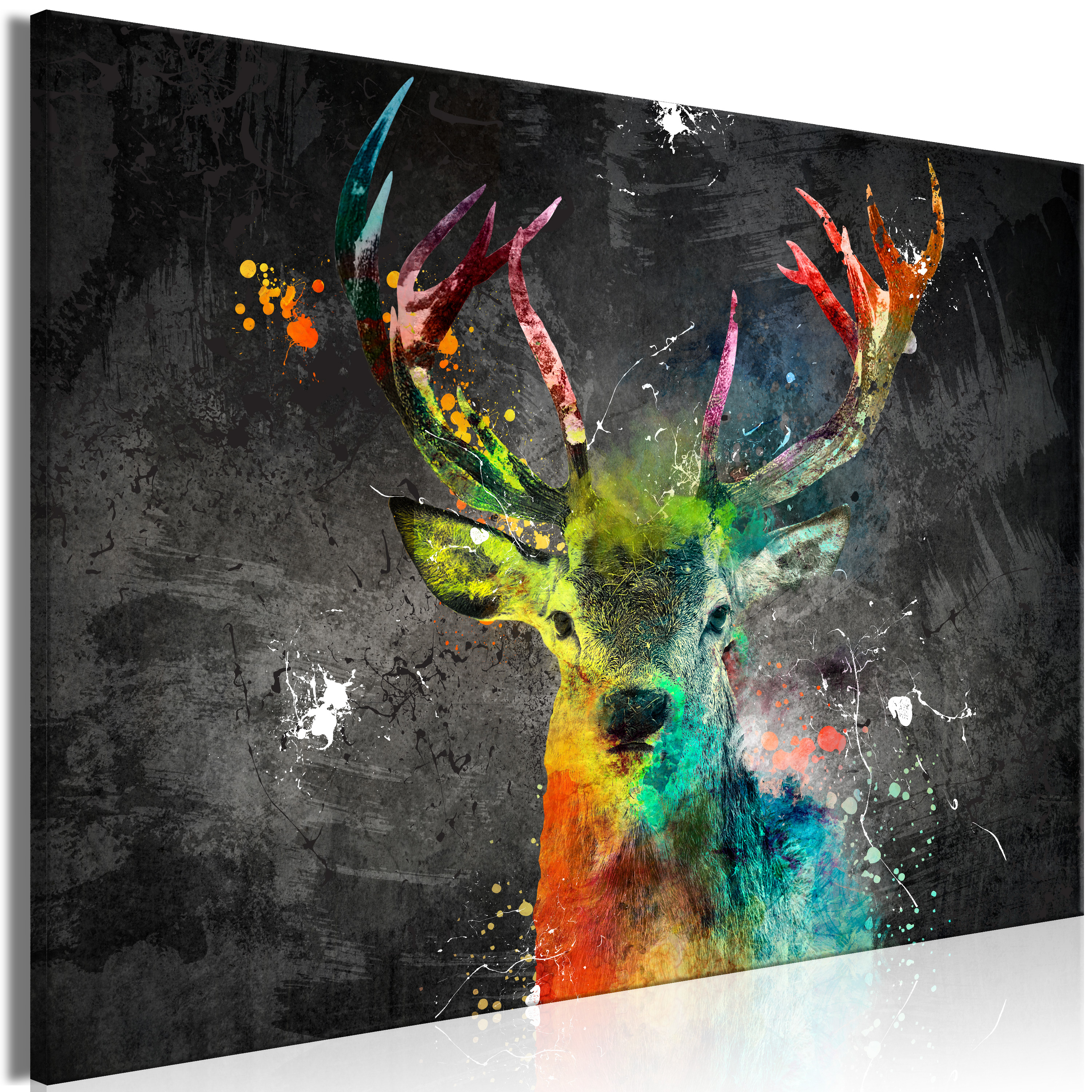 Canvas Print - Rainbow Deer (1 Part) Wide - 60x40
