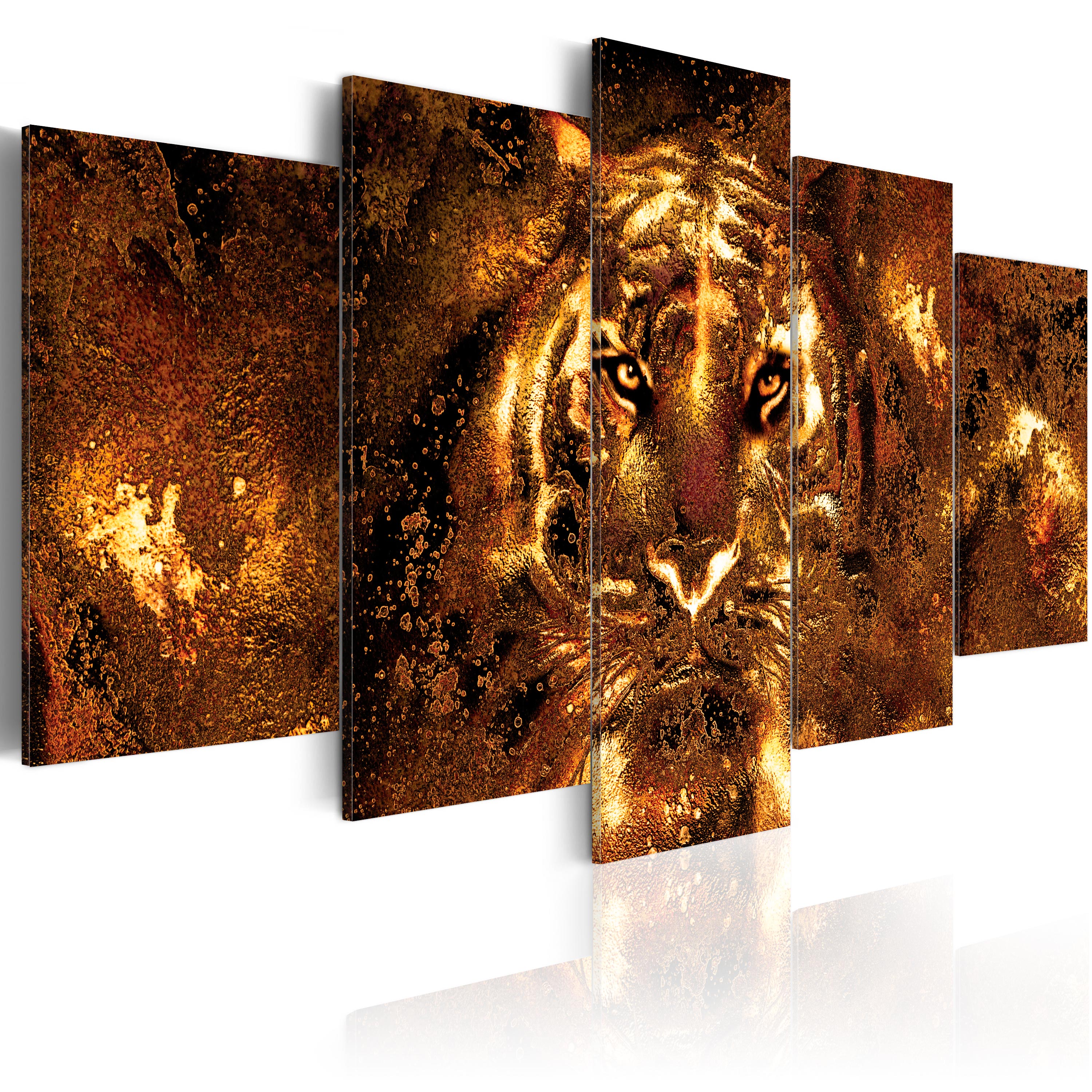 Canvas Print - Golden Tiger - 200x100