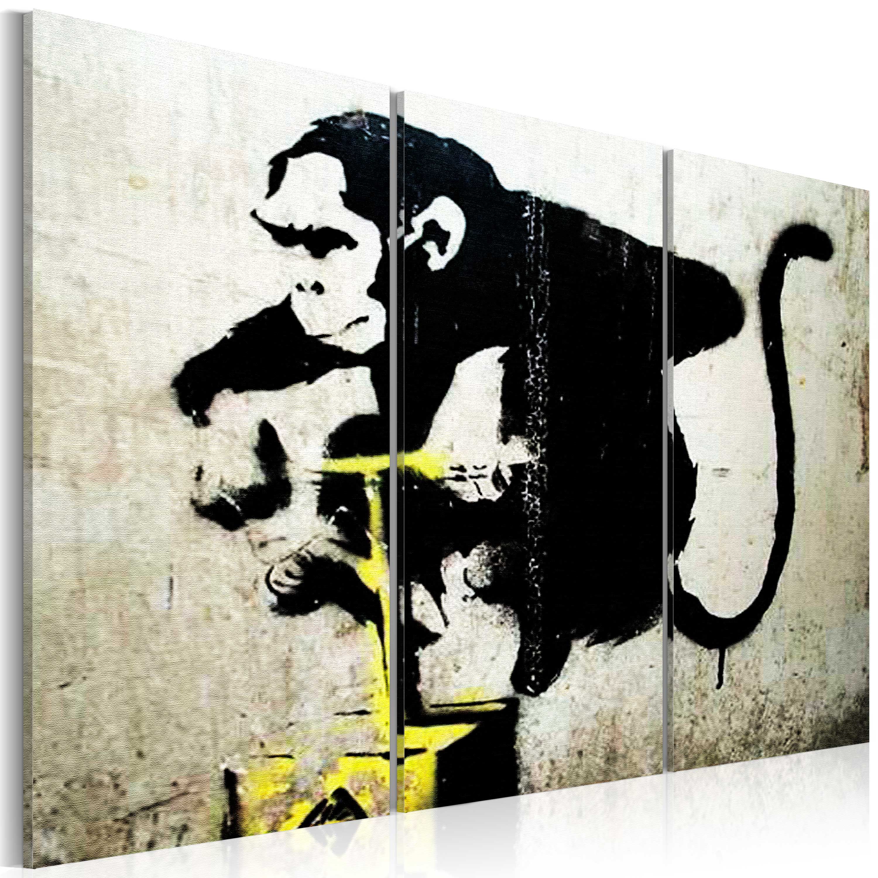 Canvas Print - Monkey TNT Detonator by Banksy - 90x60
