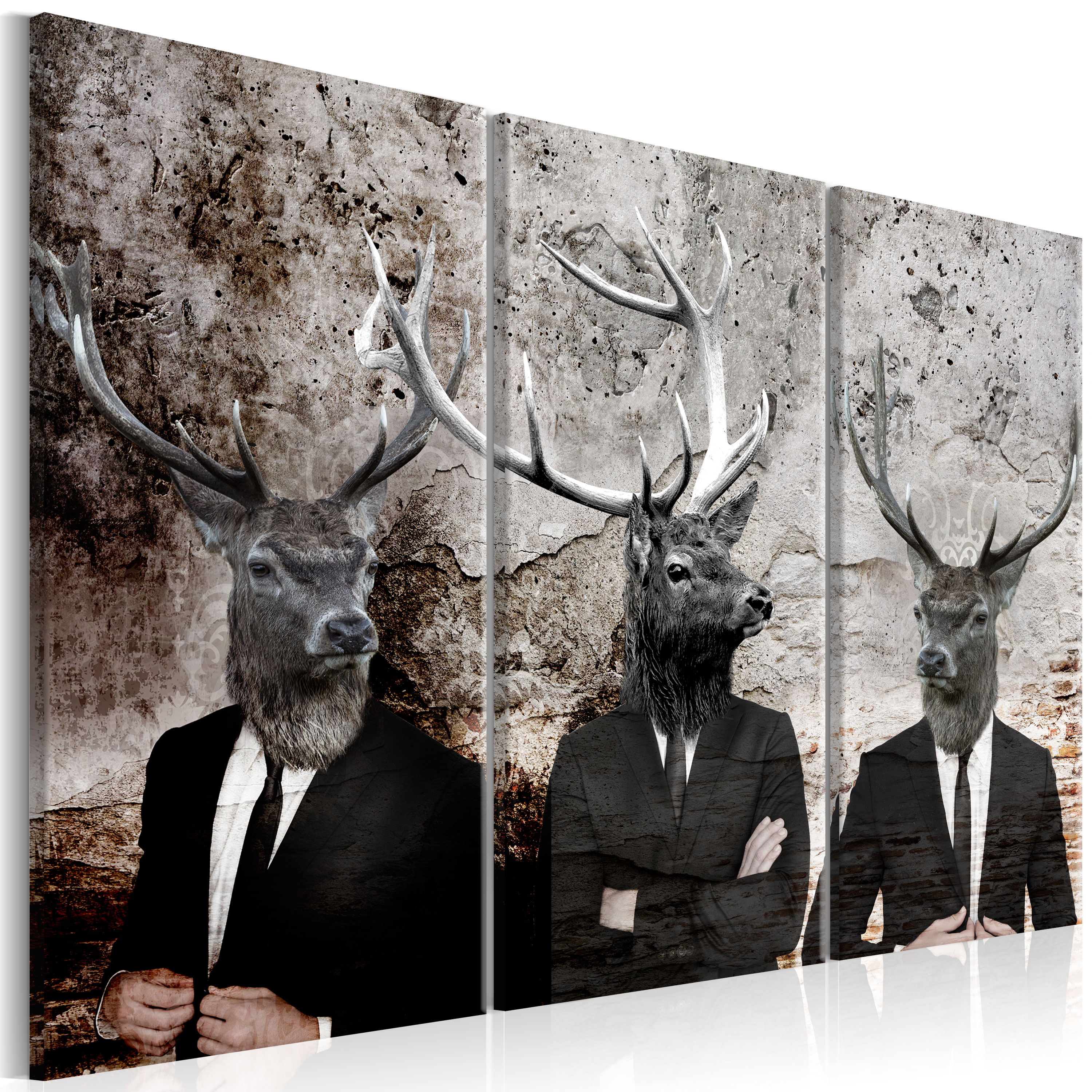 Canvas Print - Deer in Suits I - 120x80