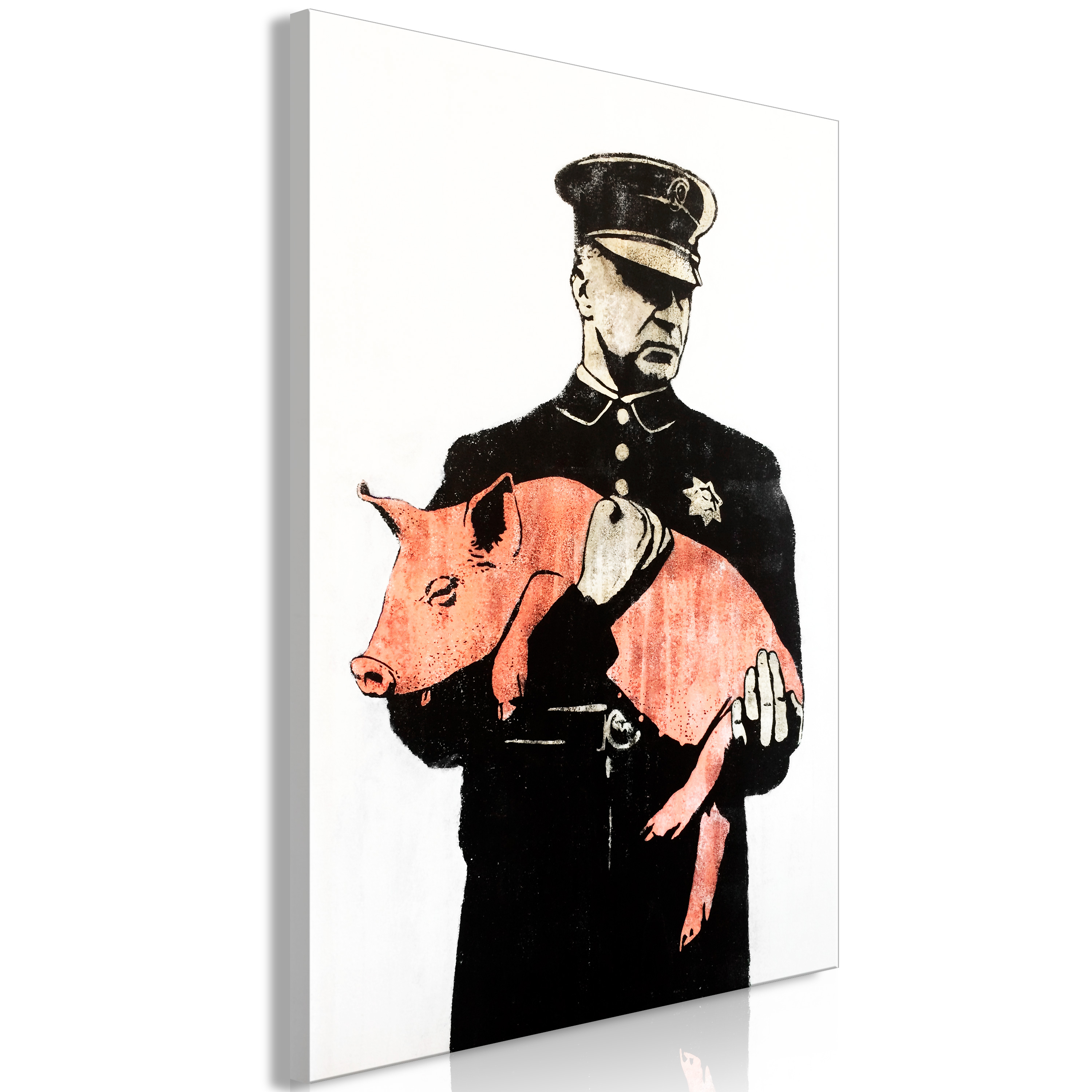 Canvas Print - Police Pig (1 Part) Vertical - 60x90