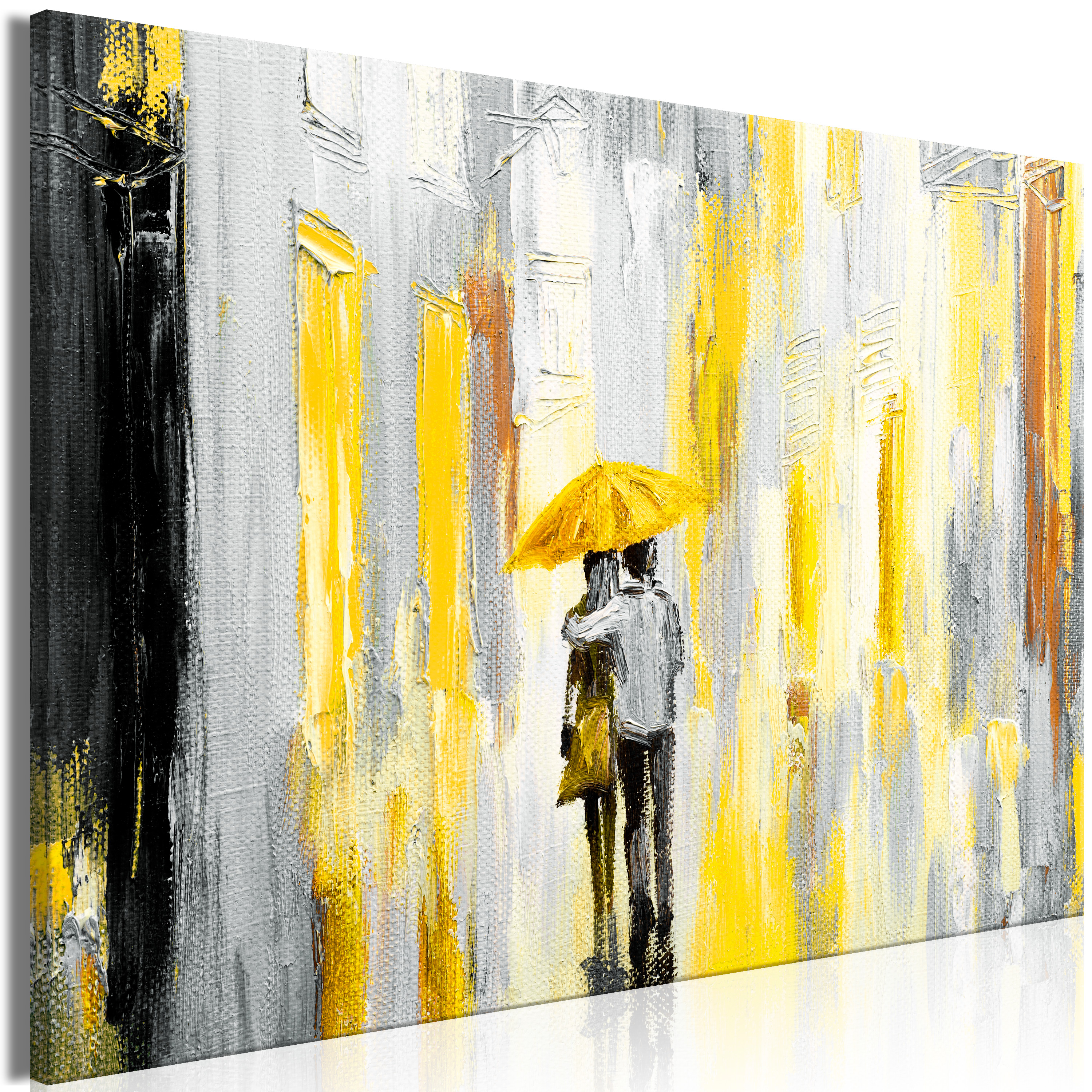 Obraz - Umbrella in Love (1 Part) Wide Yellow