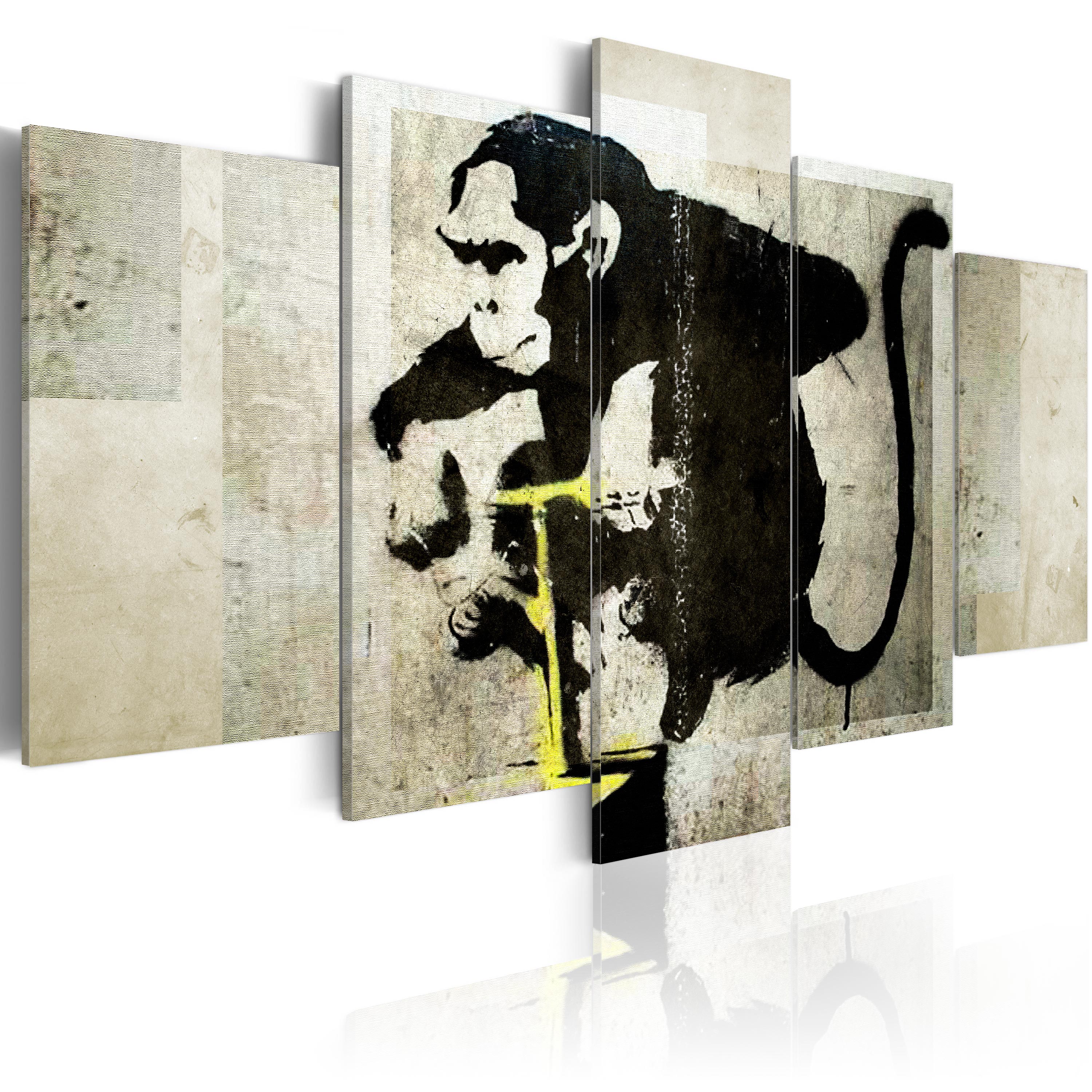 Canvas Print - Monkey TNT Detonator (Banksy) - 200x100