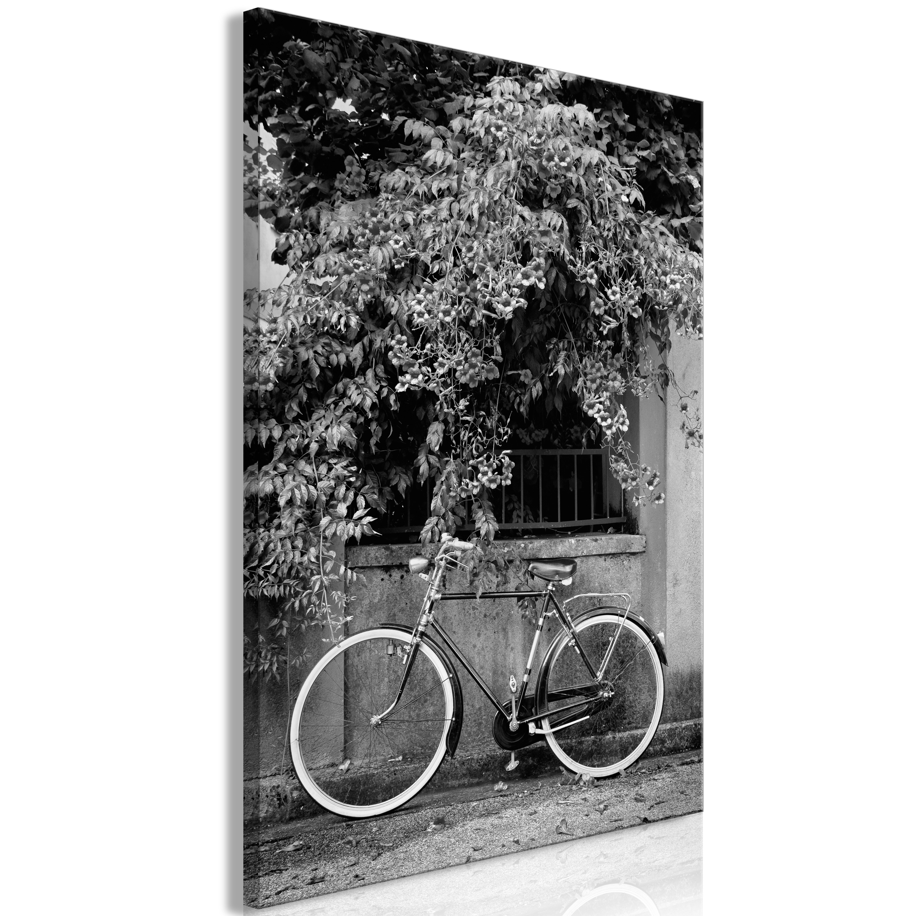 Canvas Print - Bicycle and Flowers (1 Part) Vertical - 60x90