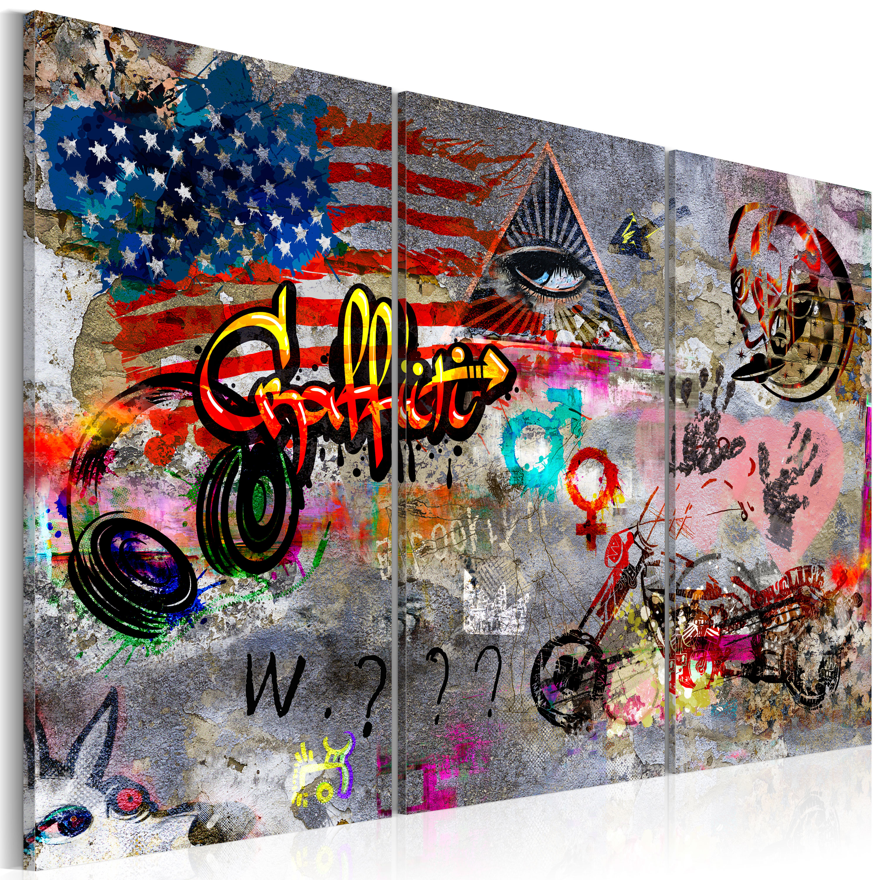 Canvas Print - American Graffiti - 90x60
