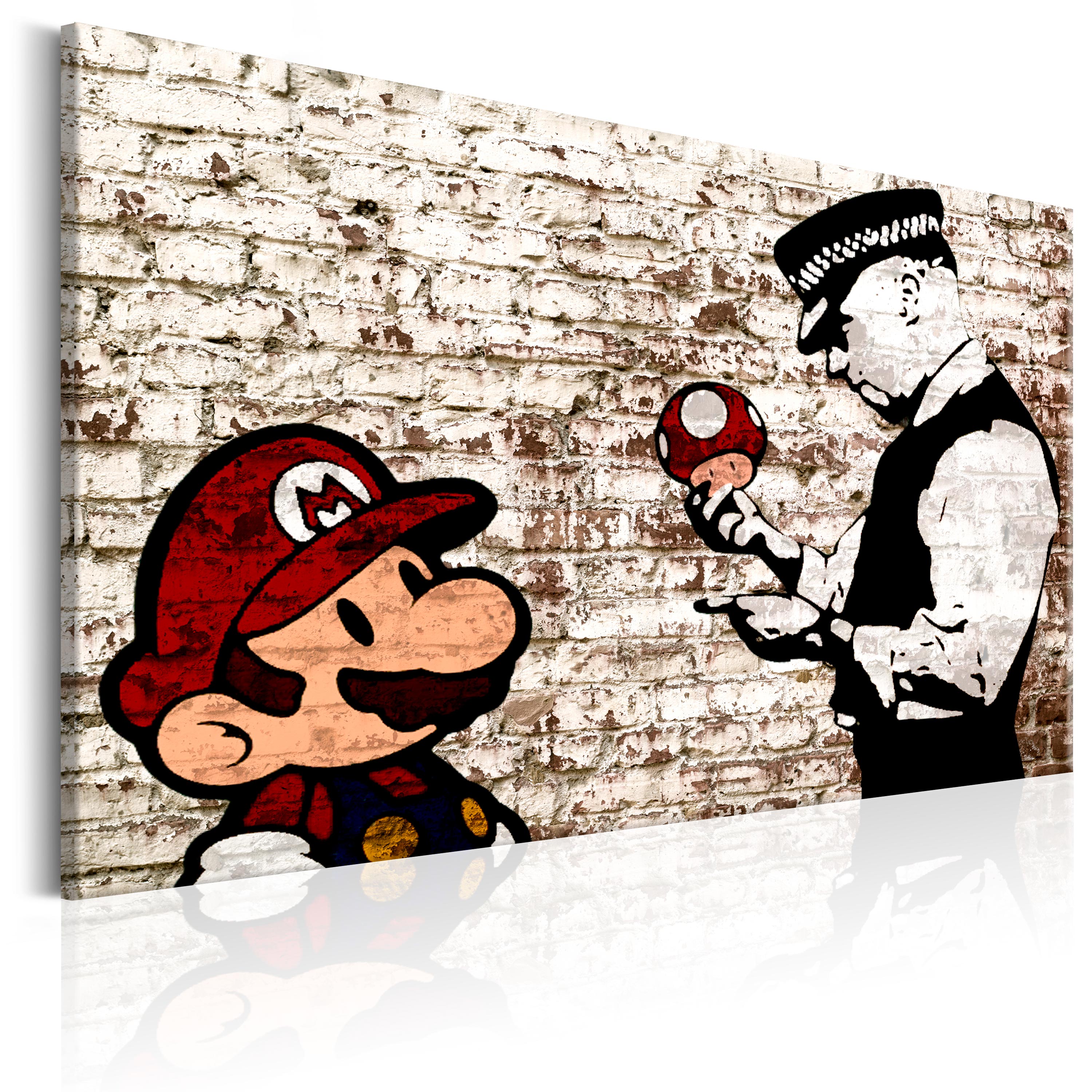 Canvas Print - Banksy: Torn Wall - 90x60
