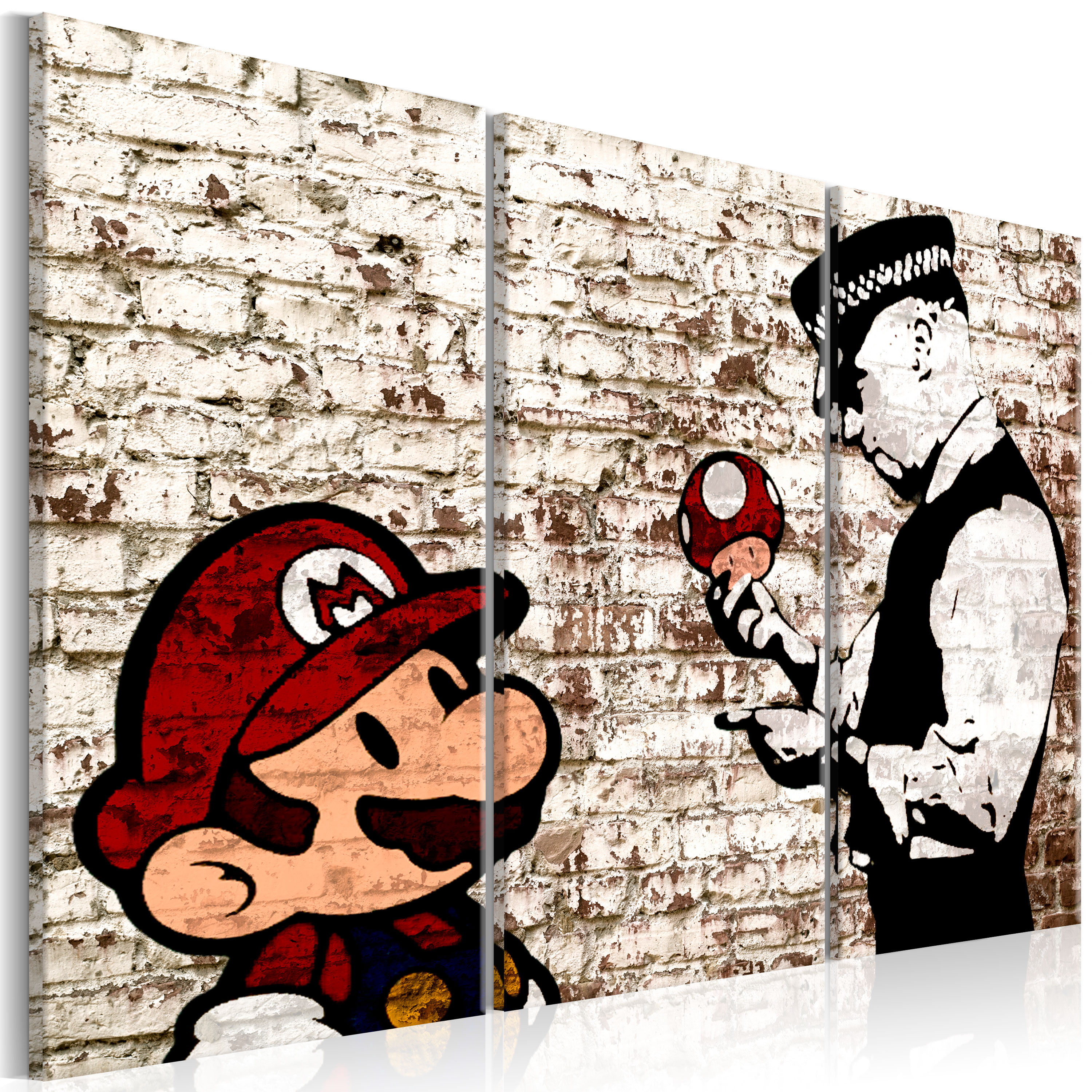 Canvas Print - Mario Bros: Torn Wall - 120x80