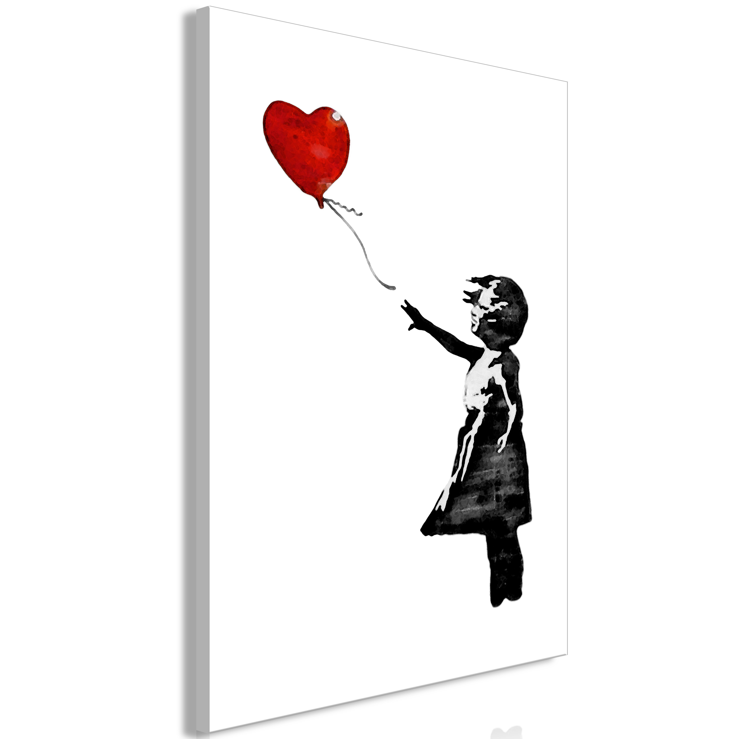 Canvas Print - Banksy: Girl with Balloon (1 Part) Vertical - 80x120