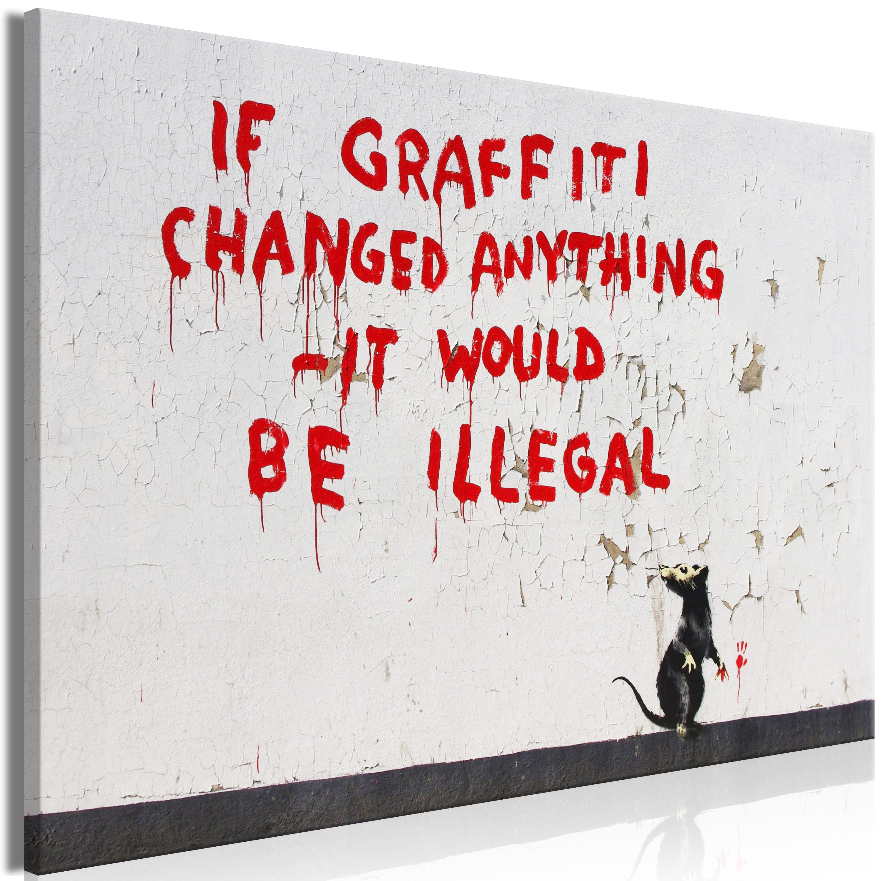 Canvas Print - Quotes Graffiti (1 Part) Wide - 120x80