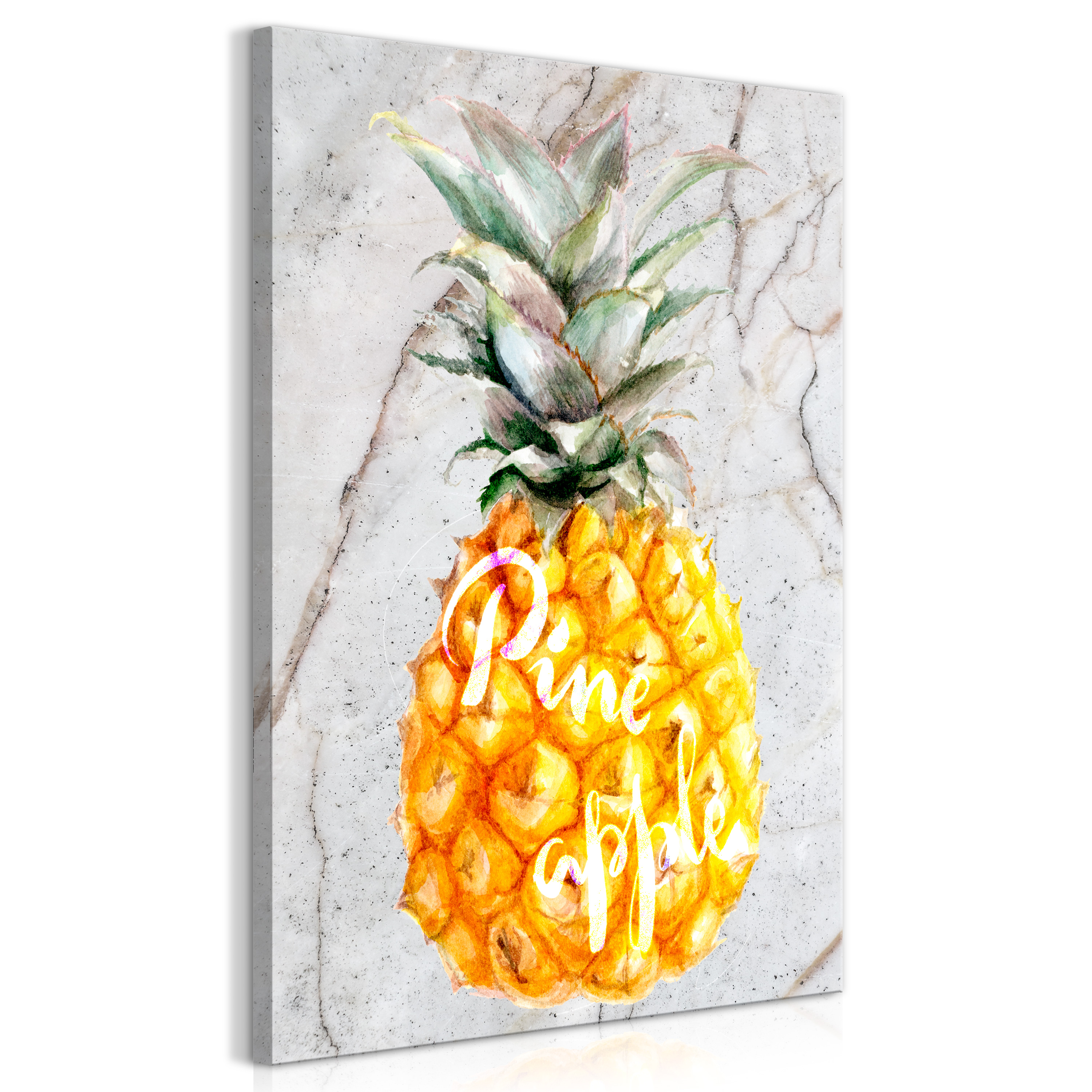 Canvas Print - Pineapple and Marble (1 Part) Vertical - 60x90