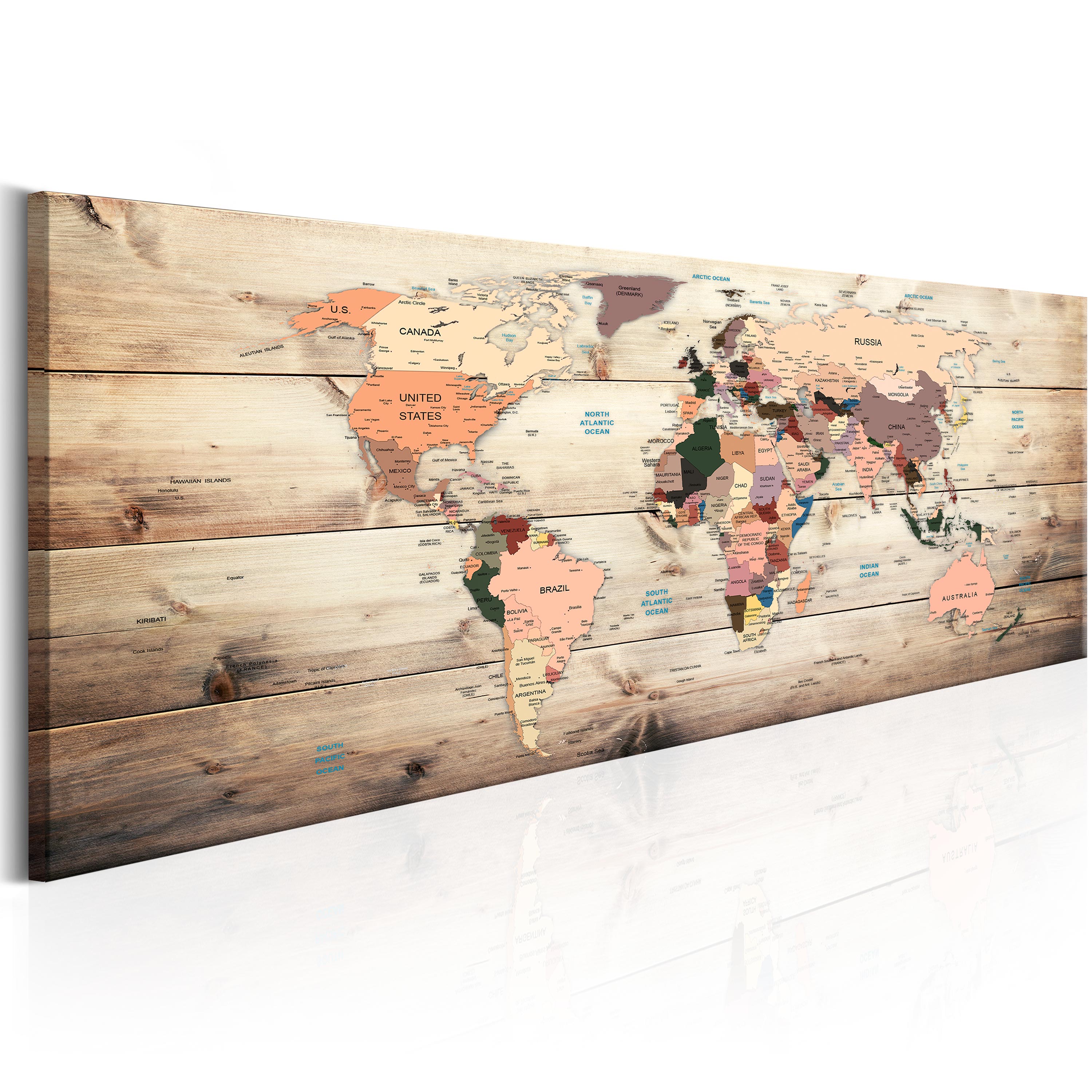 Canvas Print - World Maps: Map of Dreams - 135x45
