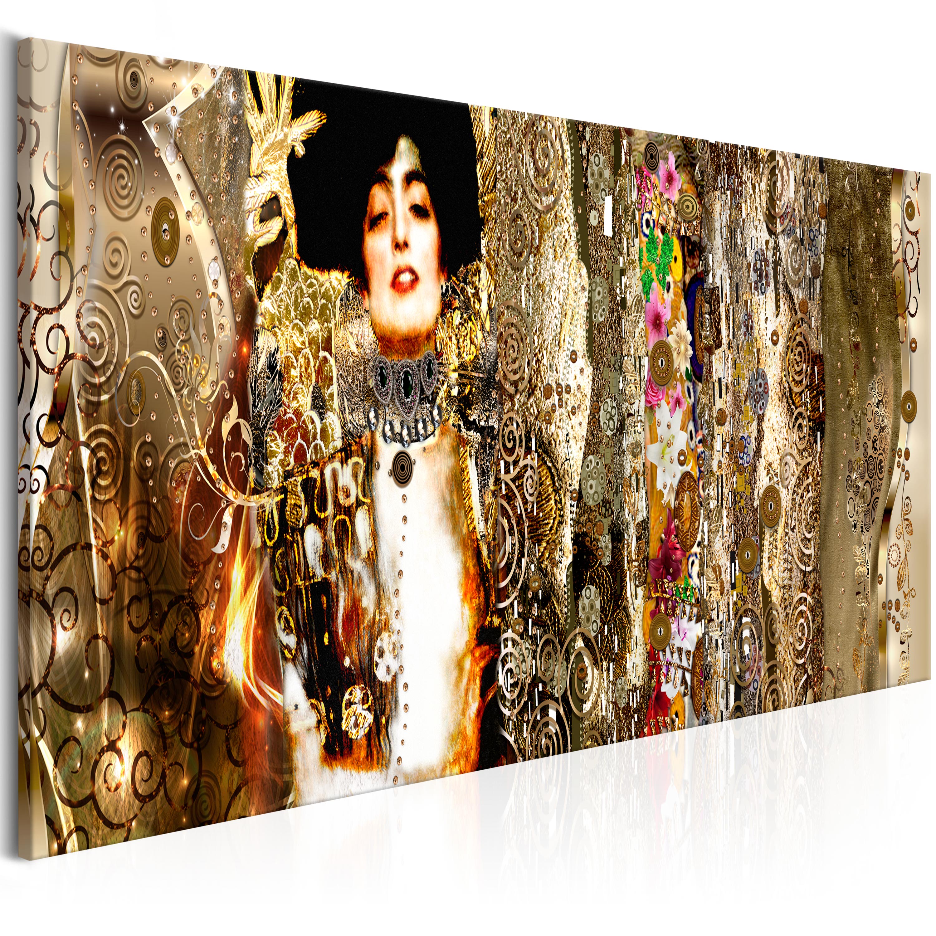Canvas Print - Judith and Flowers (1 Part) Narrow - 120x40