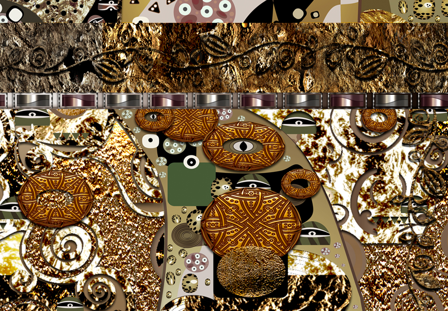 GUSTAV KLIMT MUTTER UND KIND Wandbilder xxl Bilder Vlies Leinwand l-A