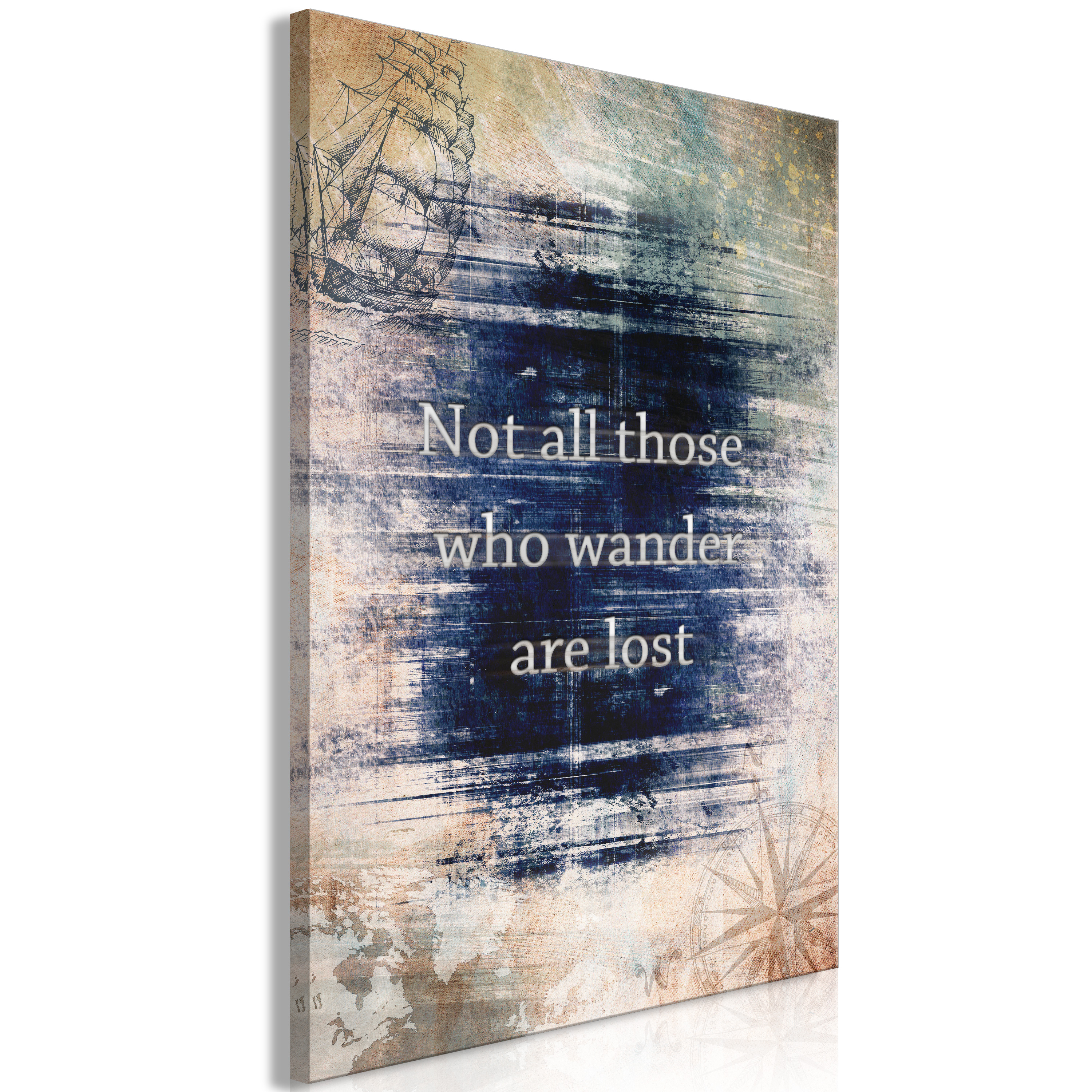 Canvas Print - Not All Those Who Wander Are Lost (1 Part) Vertical - 80x120