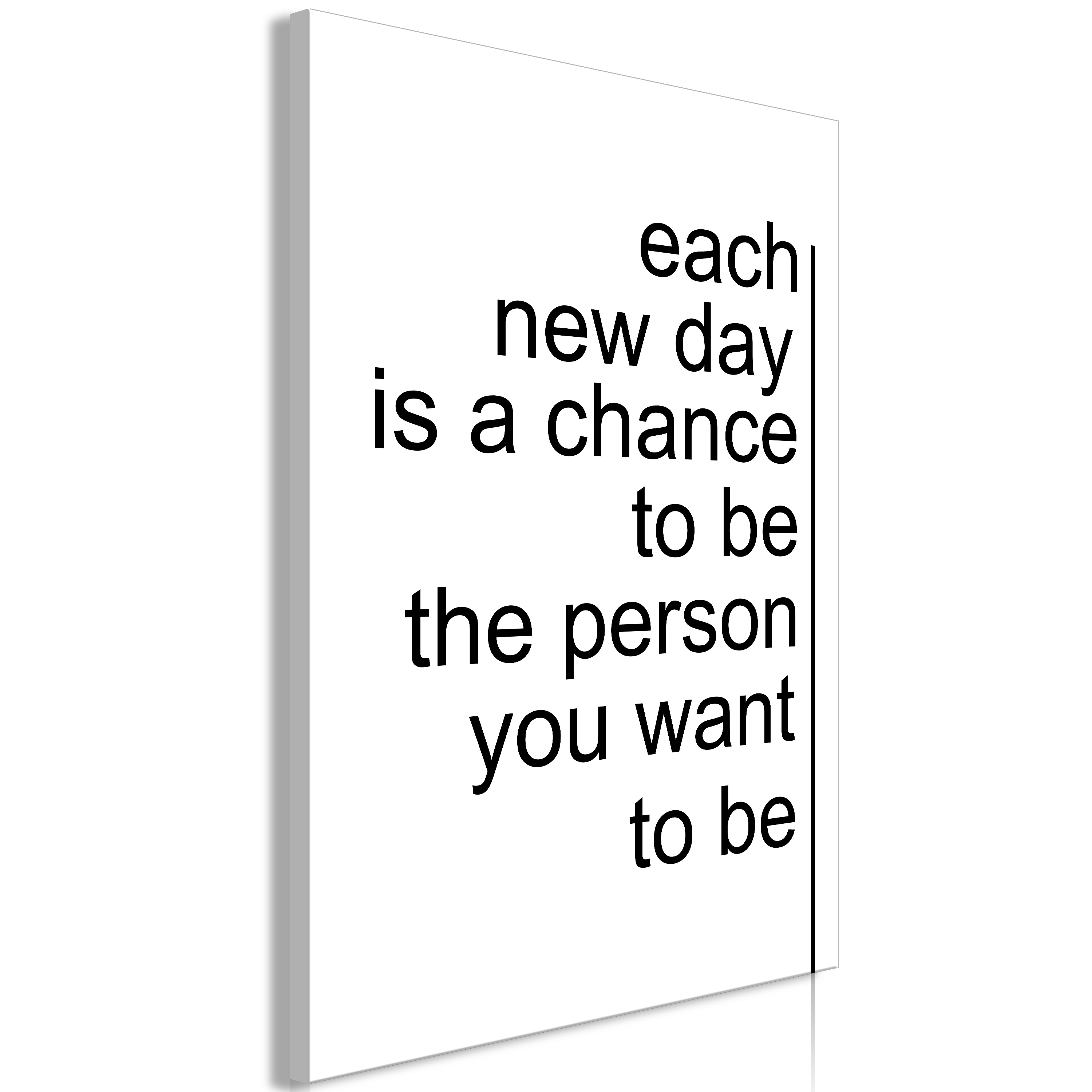 Canvas Print - Inspirational Quotes (1 Part) Vertical - 60x90